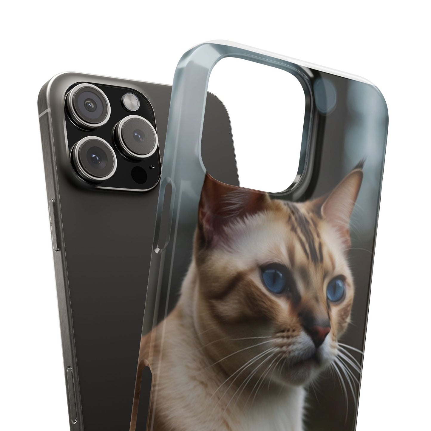 Slim Phone Case Iphone Back Cases Cute CAT AI Generated Design --- Slim Phone Case Cute CAT Ai Design IPhone Case --- Slim Phone Case for IPhone Cute CAT Character AI Design