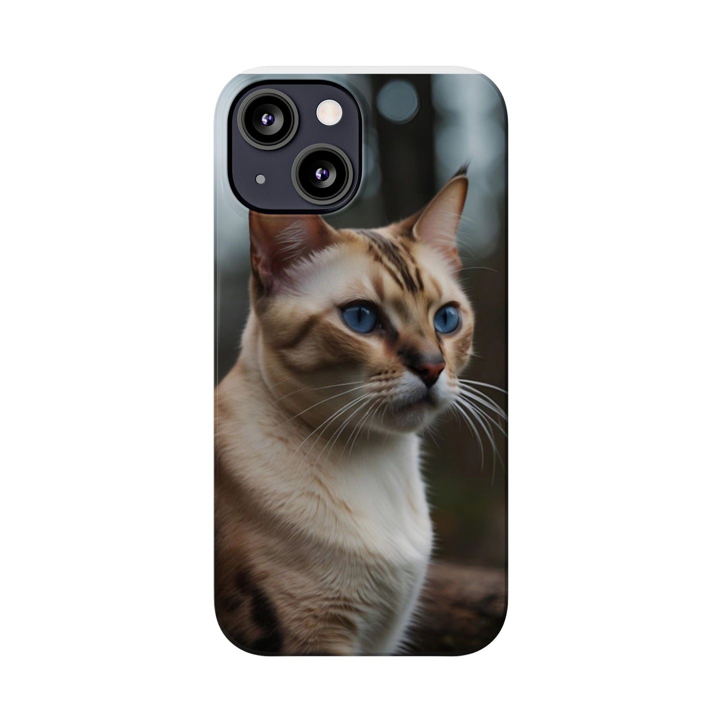Slim Phone Case Iphone Back Cases Cute CAT AI Generated Design --- Slim Phone Case Cute CAT Ai Design IPhone Case --- Slim Phone Case for IPhone Cute CAT Character AI Design