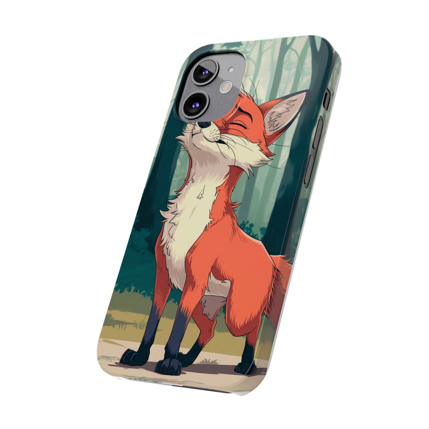 Slim Phone Case Fox Animal Anime Design for iPhone & Samsung – Stylish & Protective, Fox Animal Anime Design for IPhone Cases Design