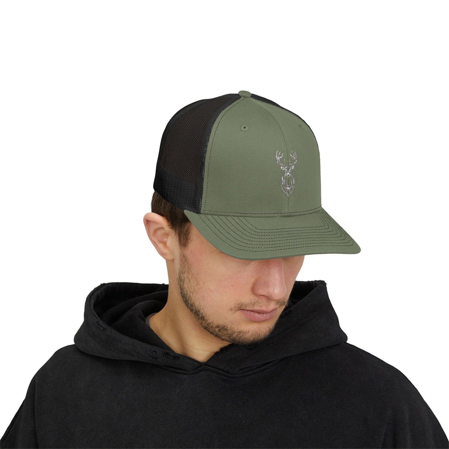 Snapback Trucker Cap – AI Swamp Deer Design | Perfect for Nature Enthusiasts. Wildlife Lover Snapback Trucker Cap Design