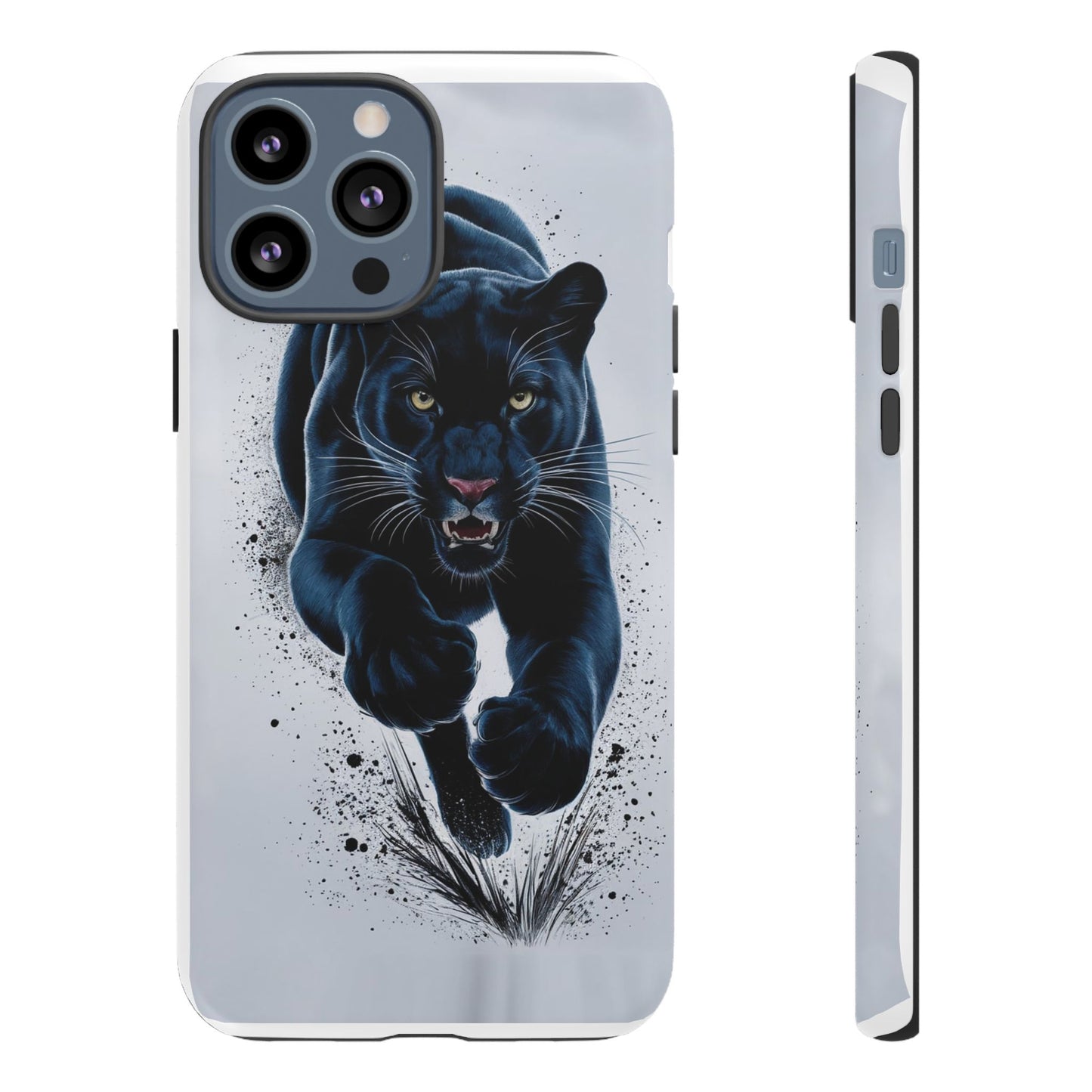 Tough Case for iPhone® – AI Black Panther Design: Bold Protection with Fierce Style, AI Black Panther Design