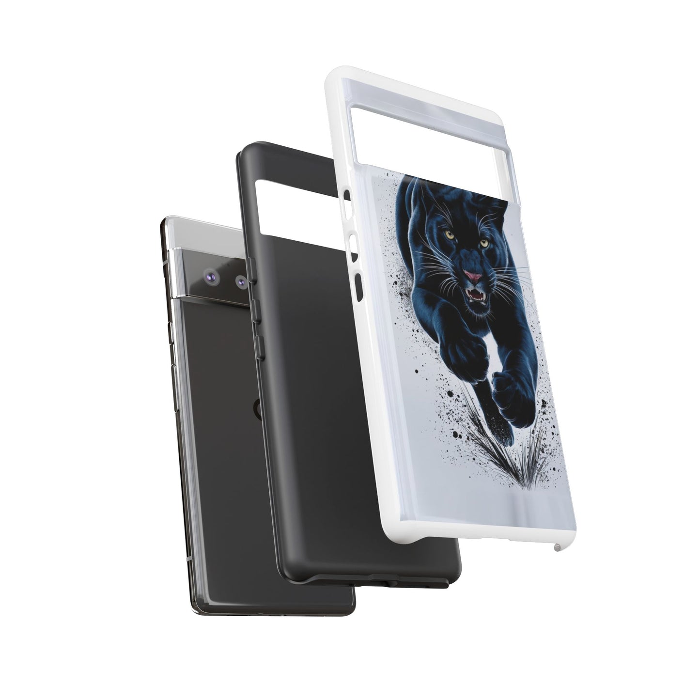 Tough Case for iPhone® – AI Black Panther Design: Bold Protection with Fierce Style, AI Black Panther Design