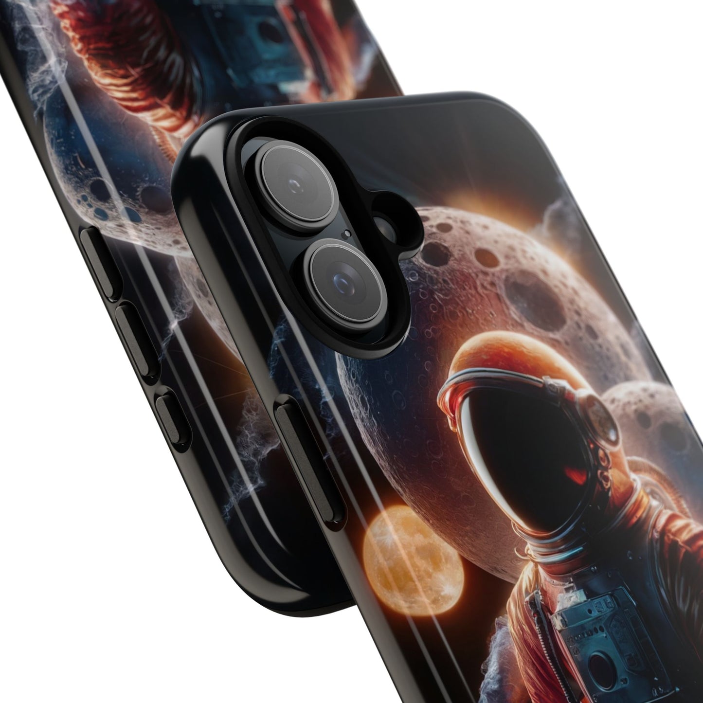 IPhone Tough Cases Space Astronaut Character AI Generated Design --- Tough Phone Cases IPhone Space Astronaut Ai Design --- Tough Phone Cases for iPhone Space Astronaut AI Design