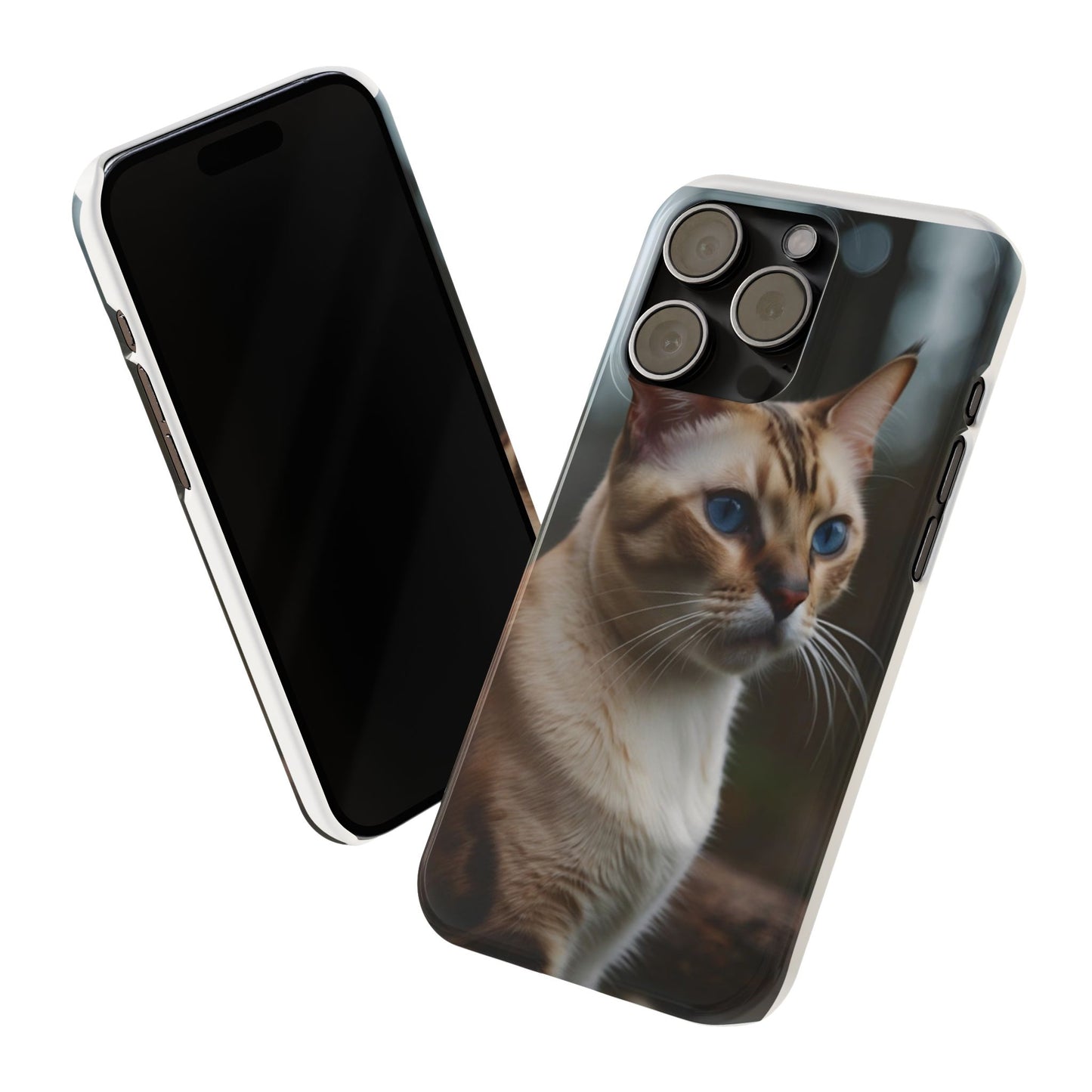Slim Phone Case Iphone Back Cases Cute CAT AI Generated Design --- Slim Phone Case Cute CAT Ai Design IPhone Case --- Slim Phone Case for IPhone Cute CAT Character AI Design