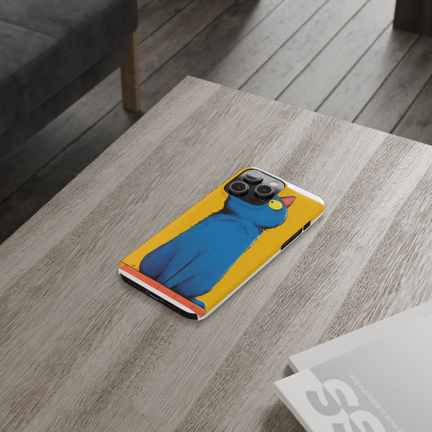 Slim Phone Case – AI Persian Cat Design | Stylish & Protective