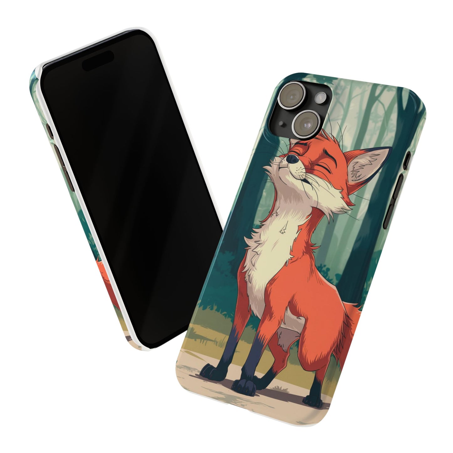 Slim Phone Case Fox Animal Anime Design for iPhone & Samsung – Stylish & Protective, Fox Animal Anime Design for IPhone Cases Design