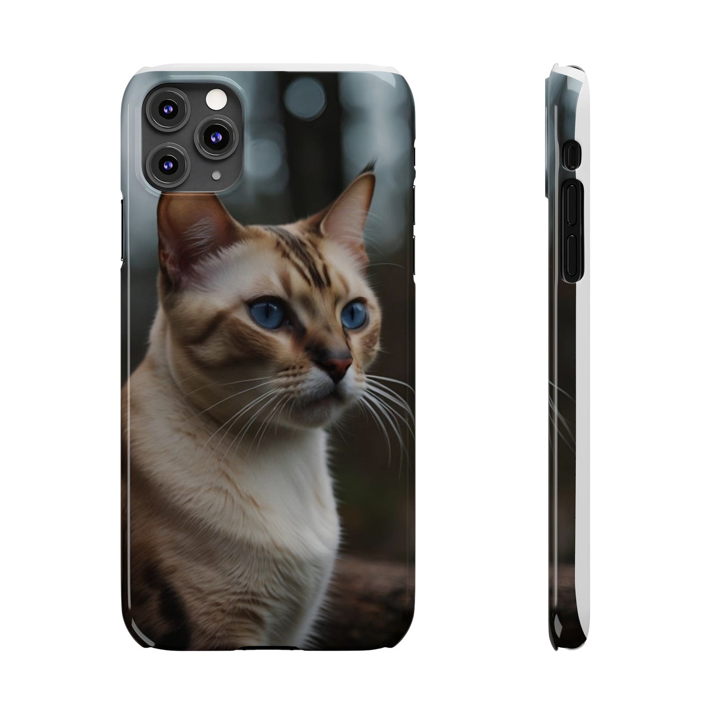 Slim Phone Case Iphone Back Cases Cute CAT AI Generated Design --- Slim Phone Case Cute CAT Ai Design IPhone Case --- Slim Phone Case for IPhone Cute CAT Character AI Design
