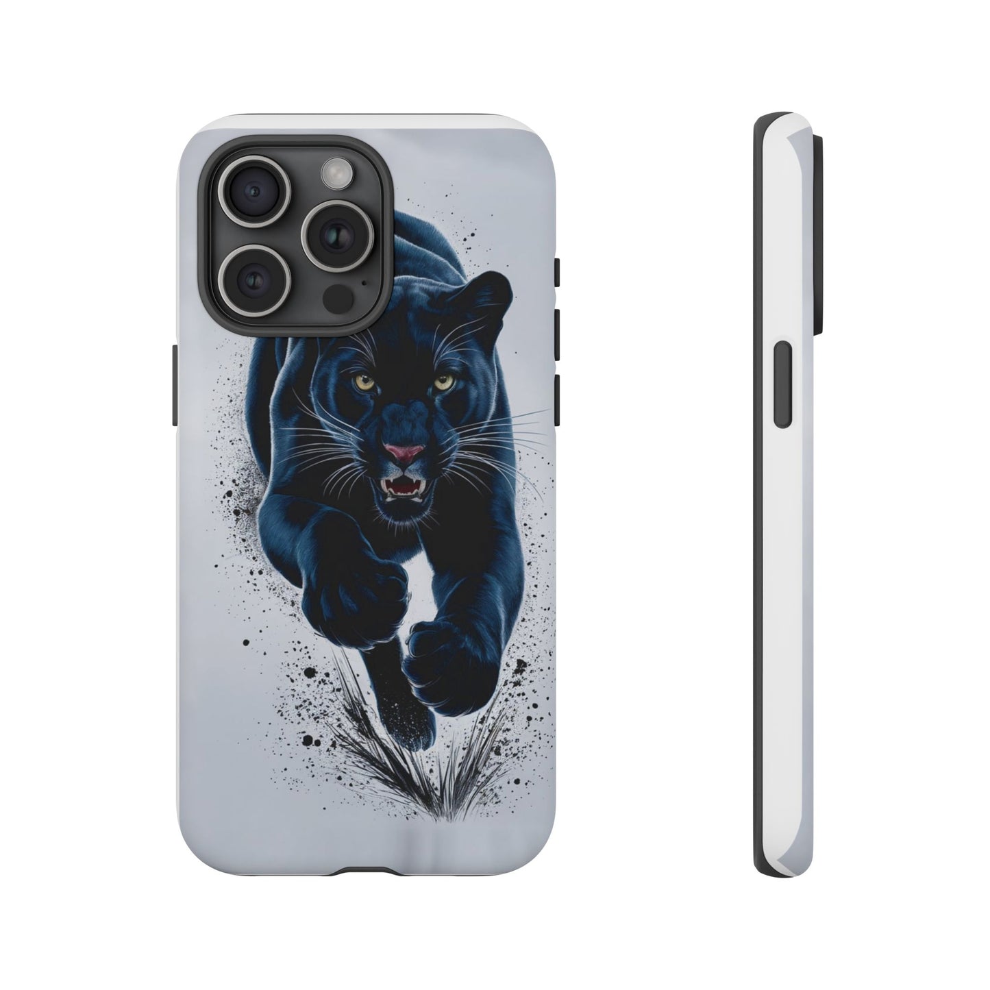 Tough Case for iPhone® – AI Black Panther Design: Bold Protection with Fierce Style, AI Black Panther Design