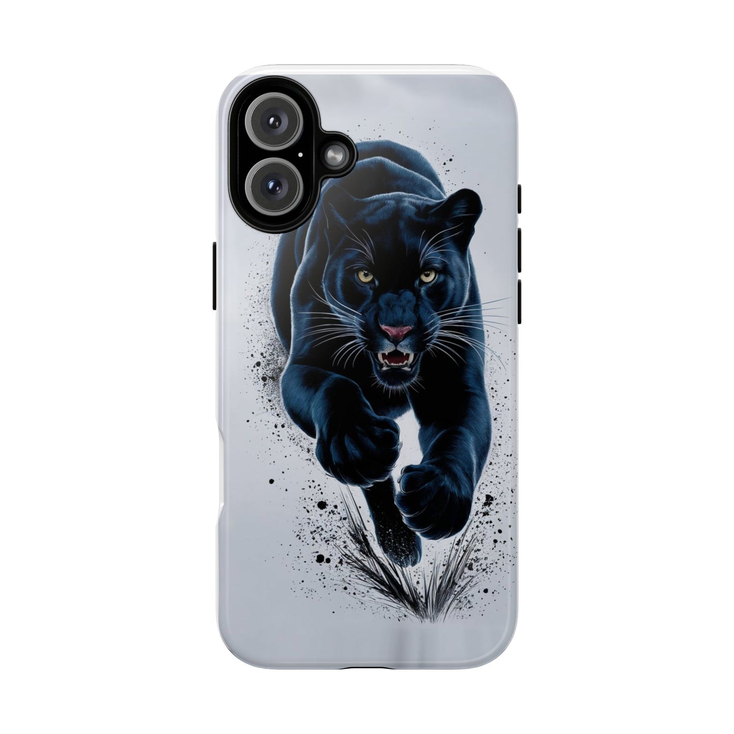 Tough Case for iPhone® – AI Black Panther Design: Bold Protection with Fierce Style, AI Black Panther Design