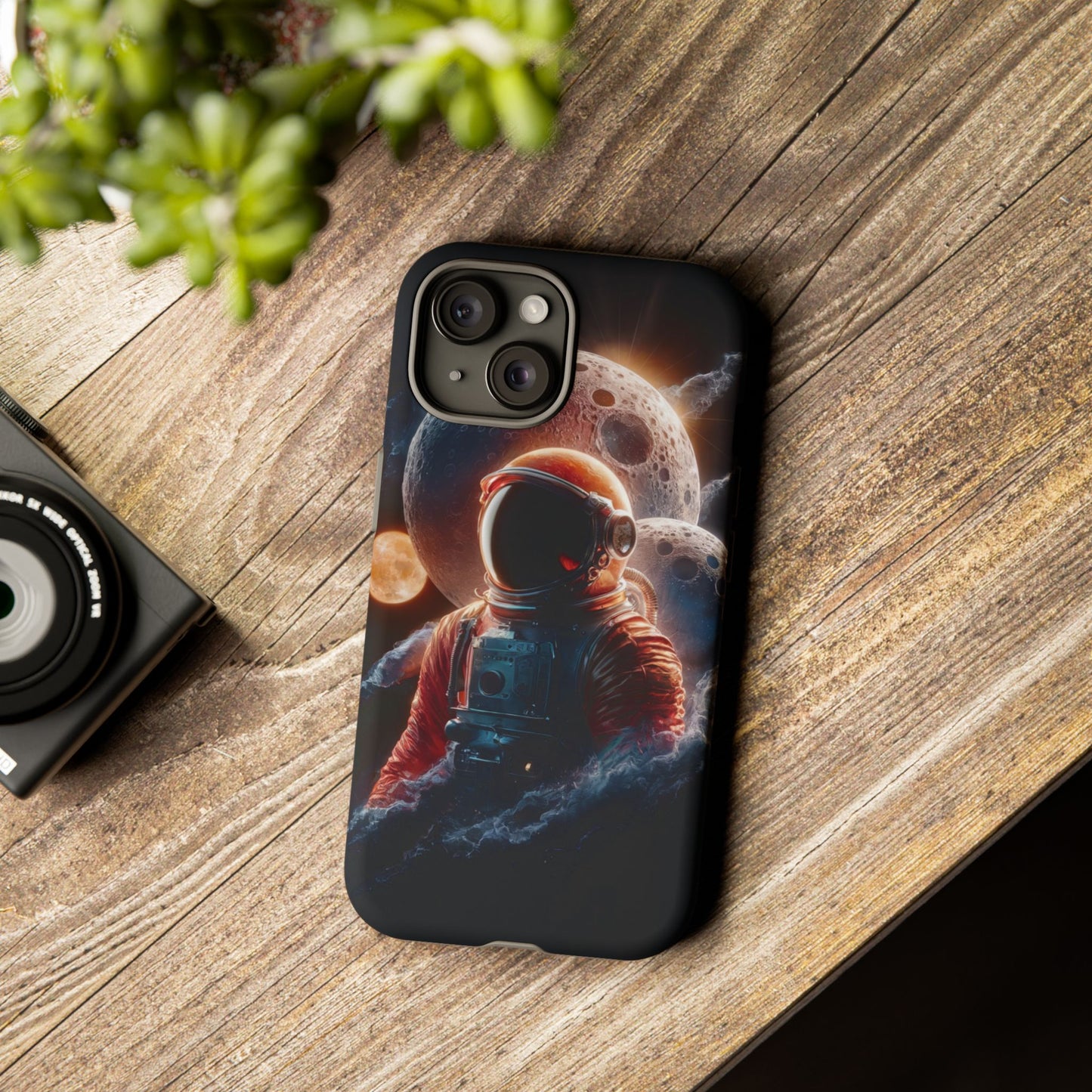 IPhone Tough Cases Space Astronaut Character AI Generated Design --- Tough Phone Cases IPhone Space Astronaut Ai Design --- Tough Phone Cases for iPhone Space Astronaut AI Design