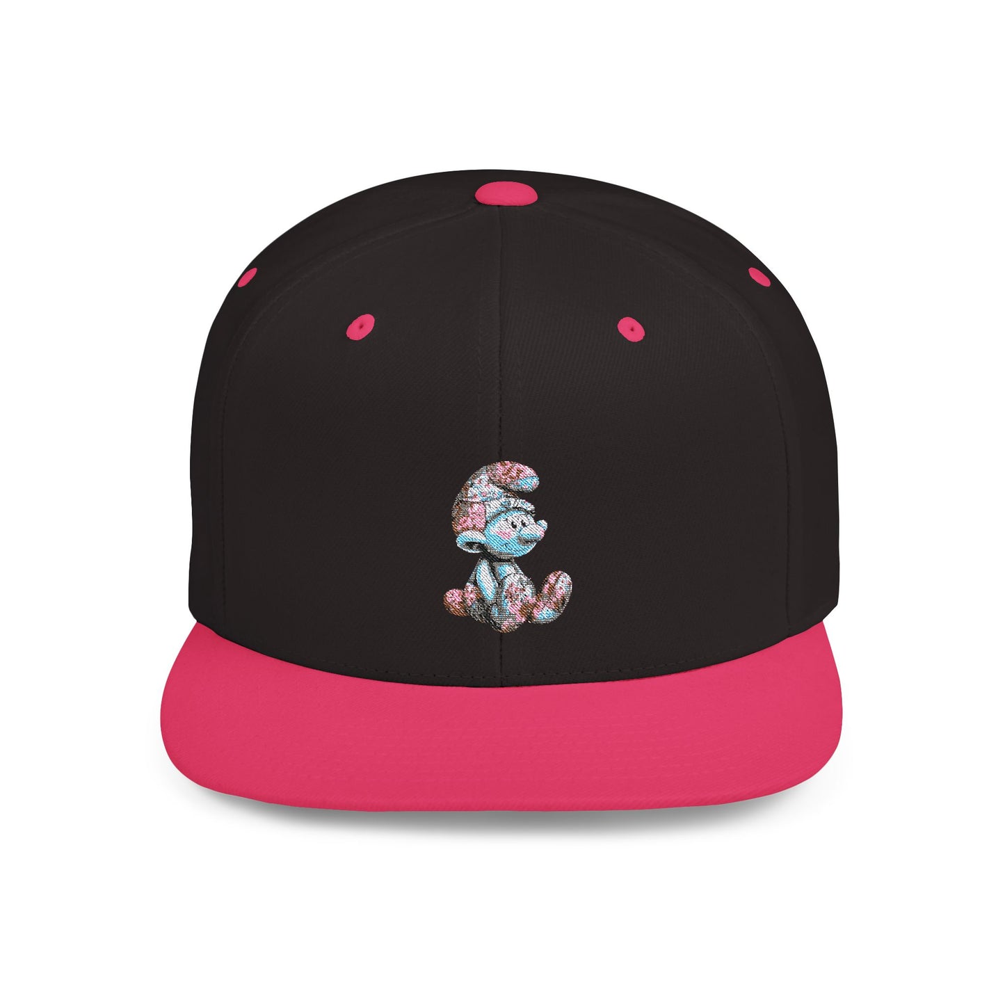 Flat Bill Snapback with AI Cartoon Design – Bold Style Meets Modern Creativity