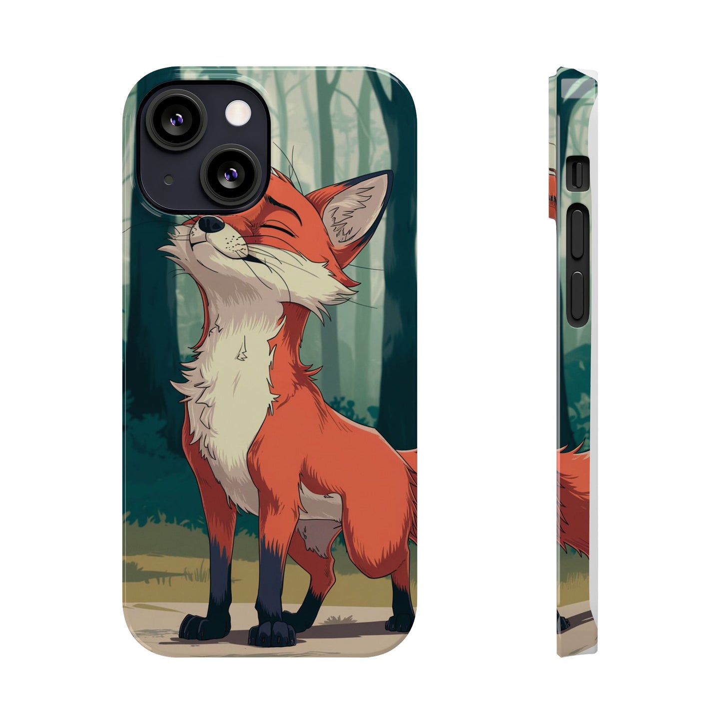 Slim Phone Case Fox Animal Anime Design for iPhone & Samsung – Stylish & Protective, Fox Animal Anime Design for IPhone Cases Design