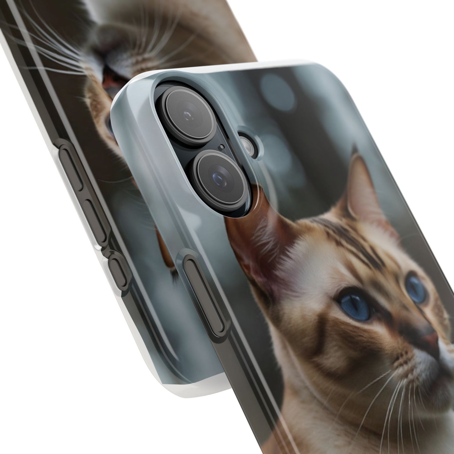 Slim Phone Case Iphone Back Cases Cute CAT AI Generated Design --- Slim Phone Case Cute CAT Ai Design IPhone Case --- Slim Phone Case for IPhone Cute CAT Character AI Design