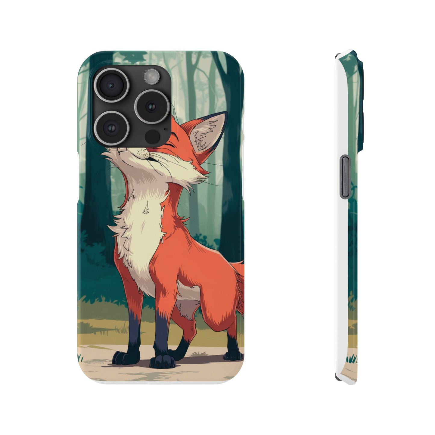 Slim Phone Case Fox Animal Anime Design for iPhone & Samsung – Stylish & Protective, Fox Animal Anime Design for IPhone Cases Design