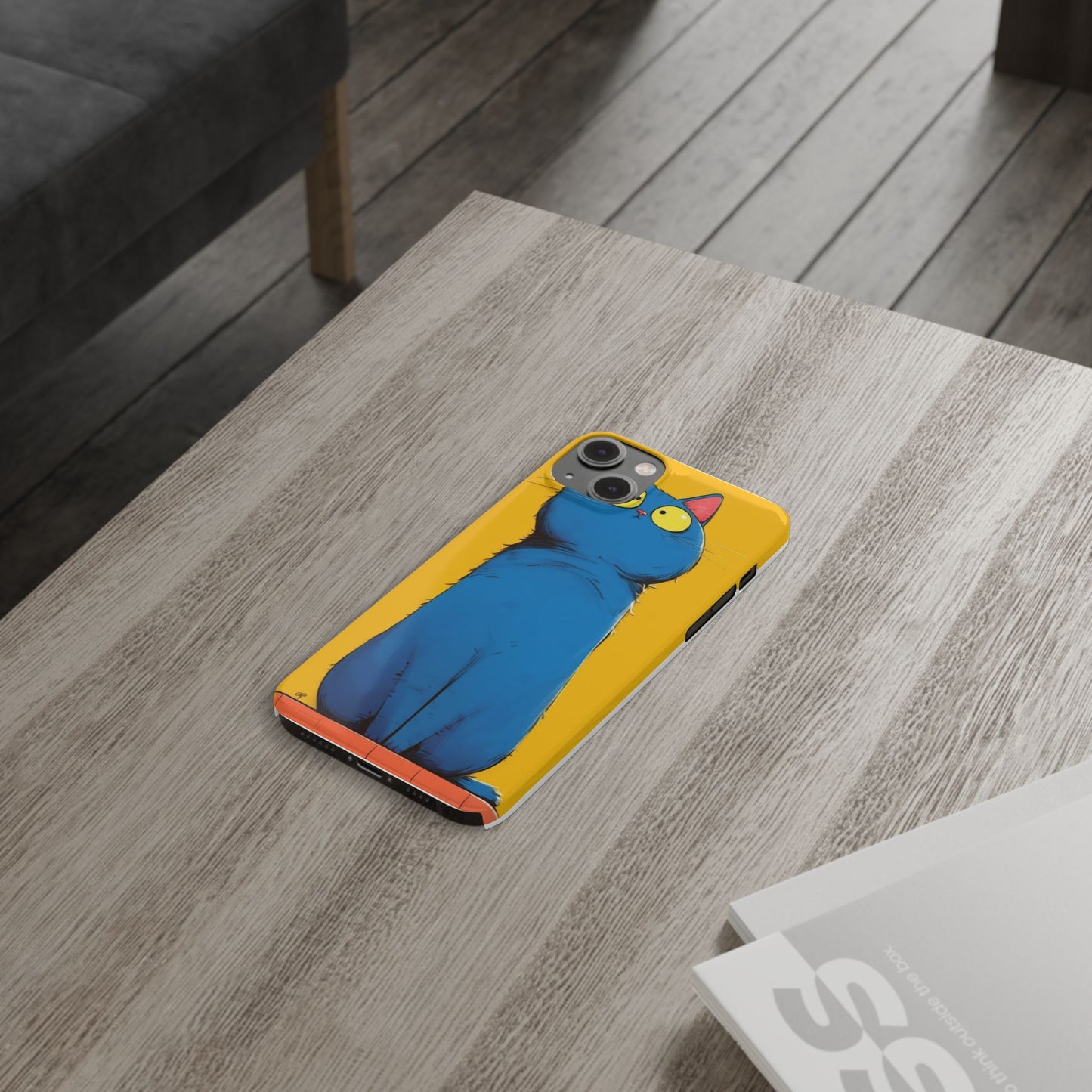 Slim Phone Case – AI Persian Cat Design | Stylish & Protective