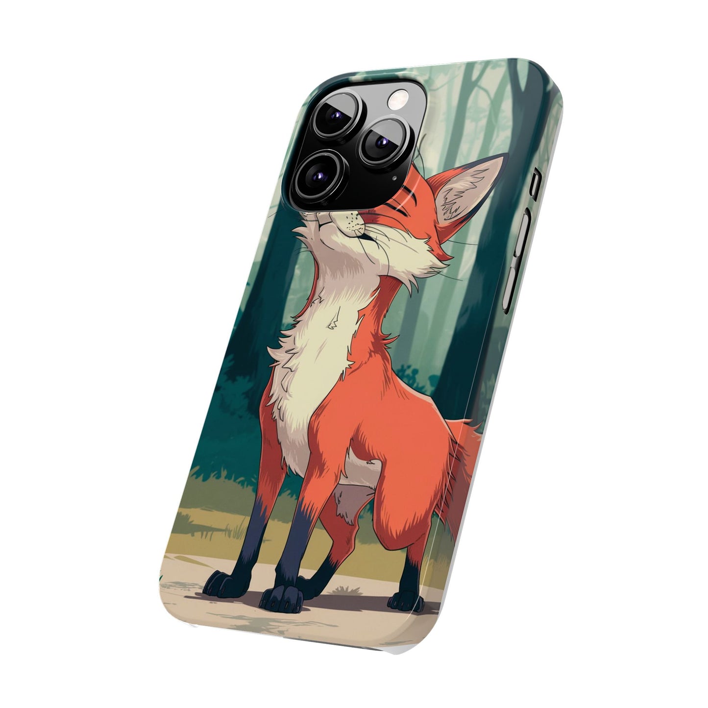 Slim Phone Case Fox Animal Anime Design for iPhone & Samsung – Stylish & Protective, Fox Animal Anime Design for IPhone Cases Design