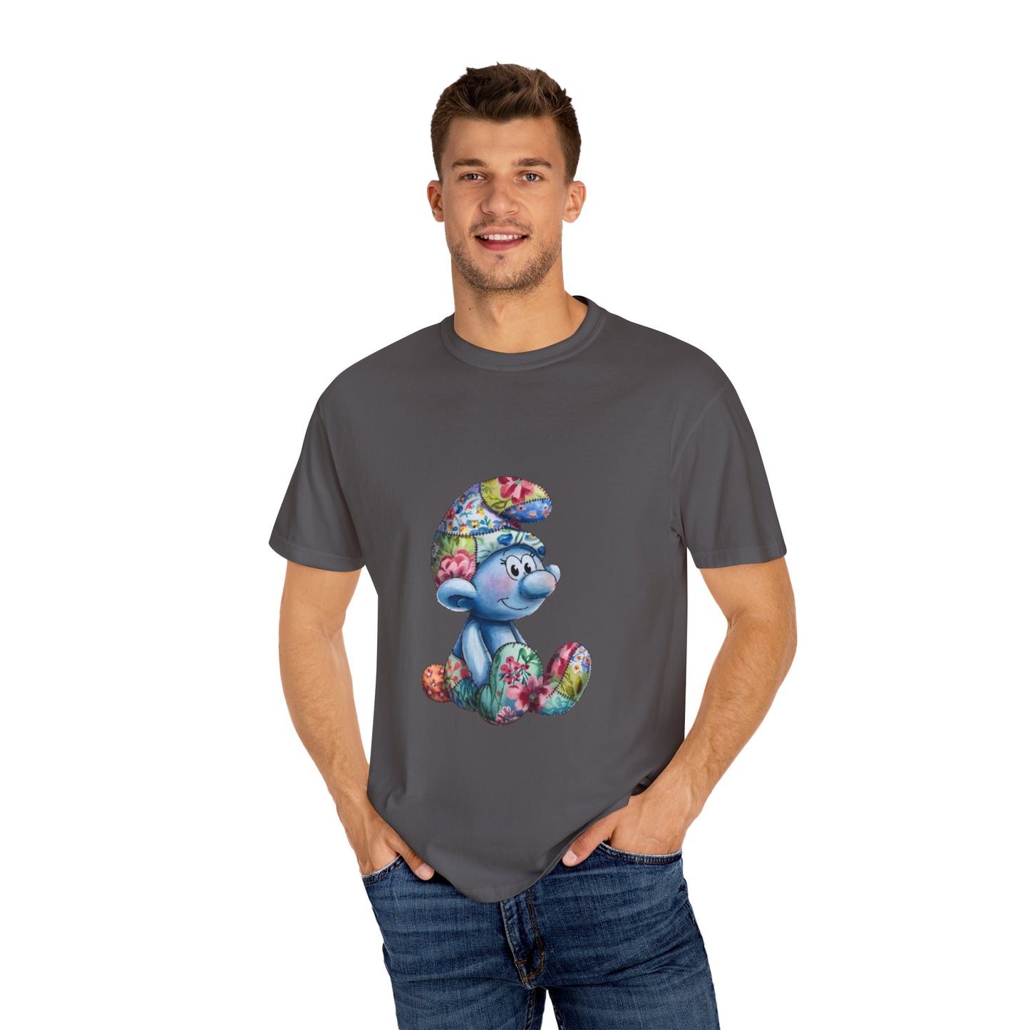 Unisex Garment-Dyed T-Shirt with AI Cartoon Design – Stylish Comfort for Everyday Wear