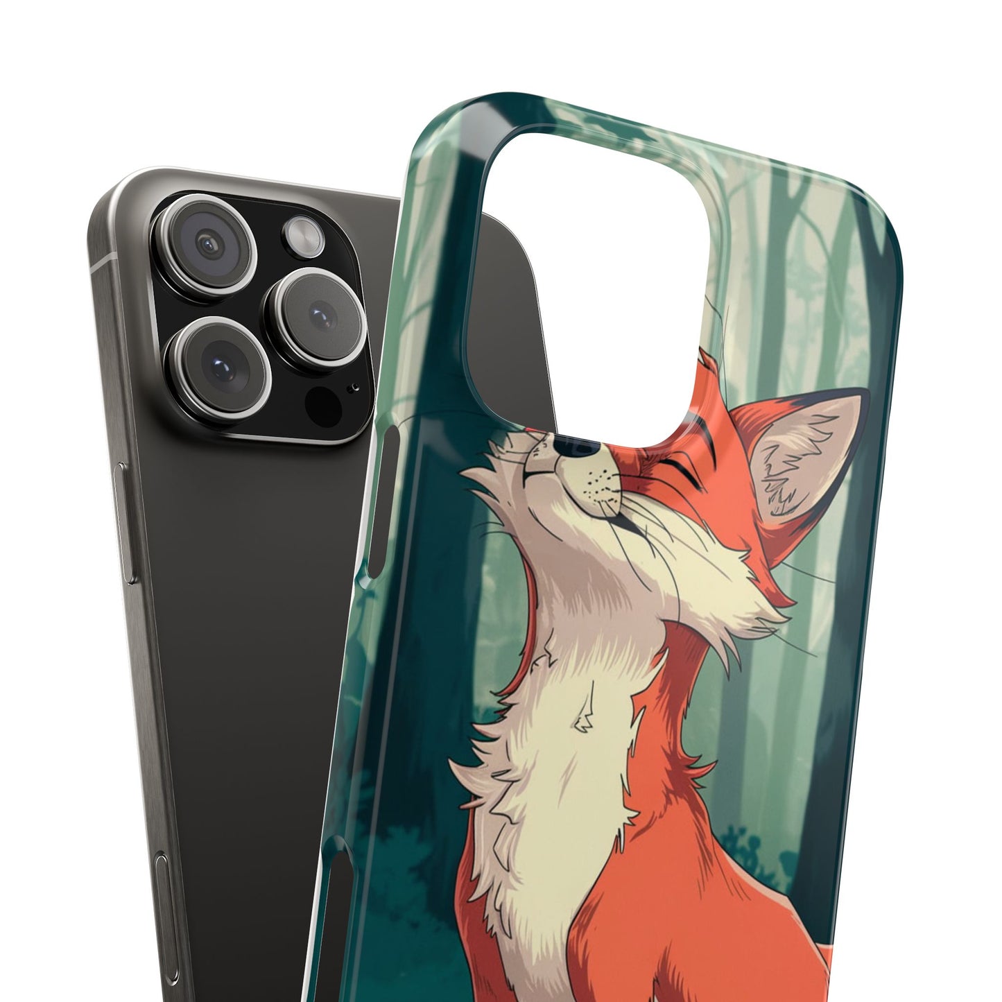 Slim Phone Case Fox Animal Anime Design for iPhone & Samsung – Stylish & Protective, Fox Animal Anime Design for IPhone Cases Design
