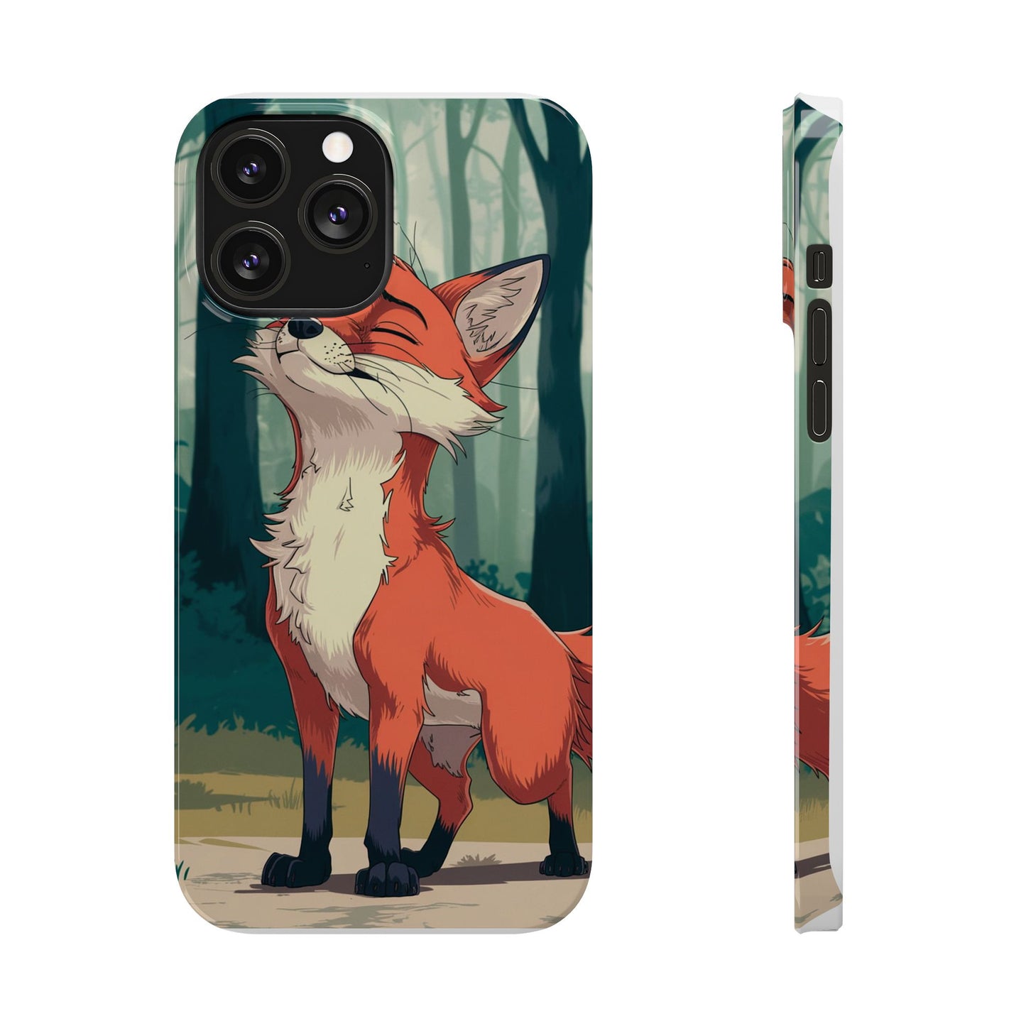 Slim Phone Case Fox Animal Anime Design for iPhone & Samsung – Stylish & Protective, Fox Animal Anime Design for IPhone Cases Design