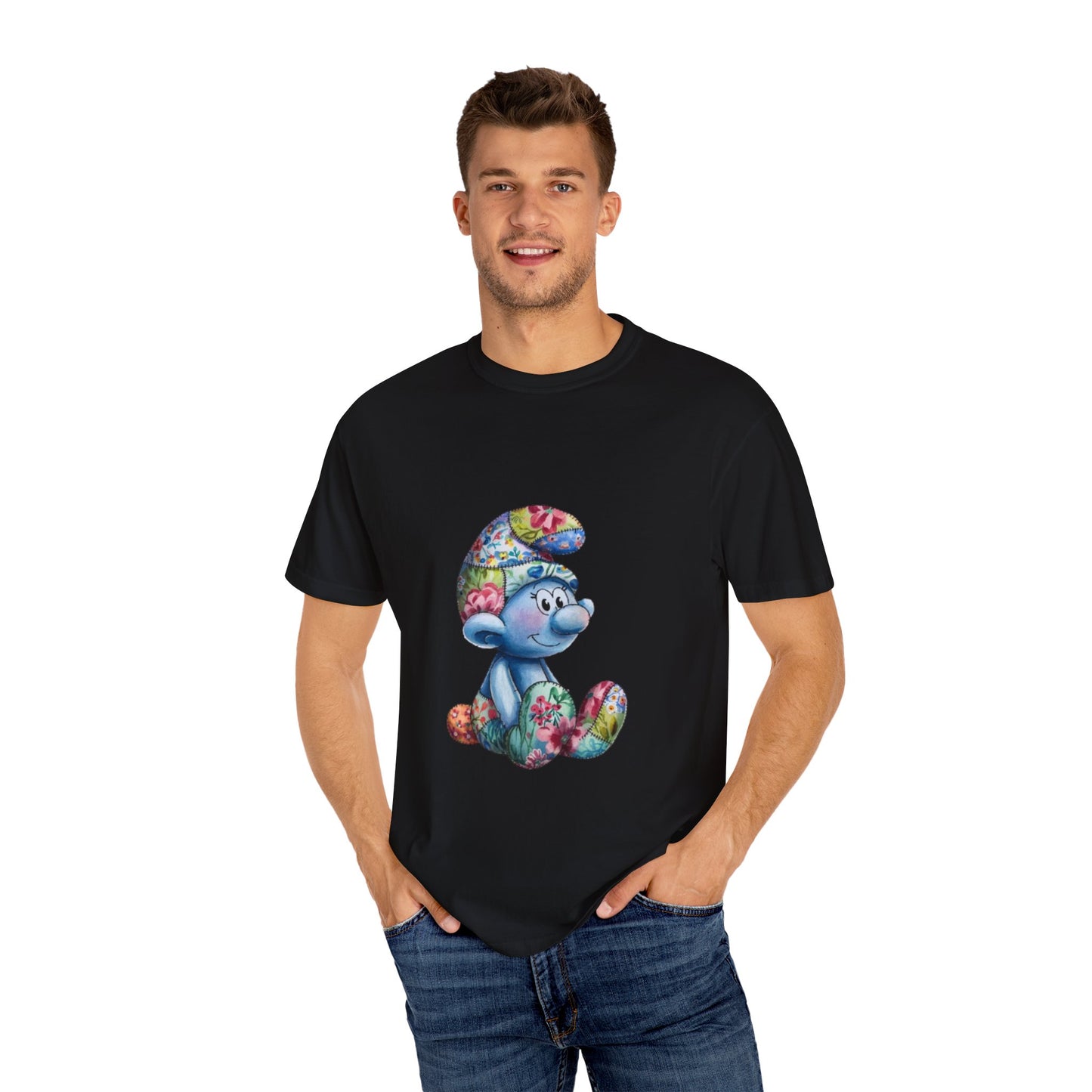 Unisex Garment-Dyed T-Shirt with AI Cartoon Design – Stylish Comfort for Everyday Wear