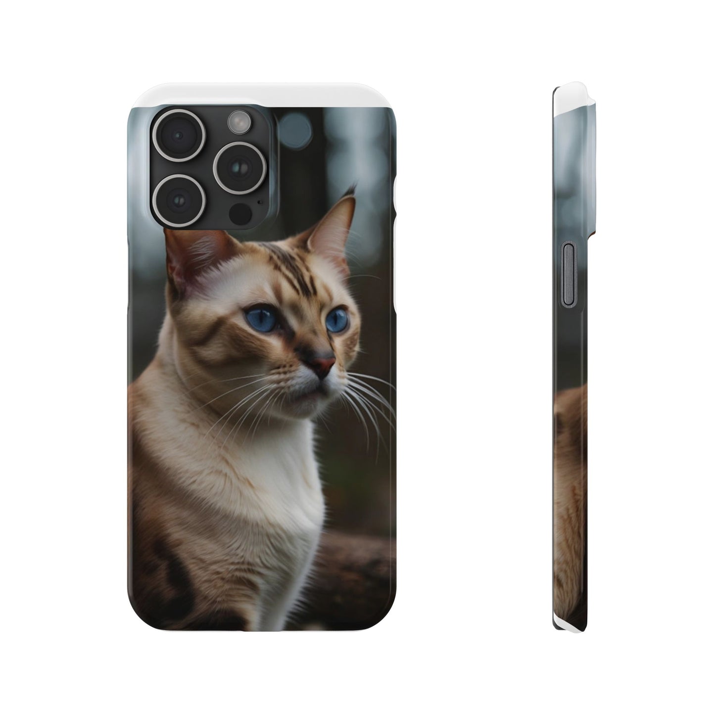 Slim Phone Case Iphone Back Cases Cute CAT AI Generated Design --- Slim Phone Case Cute CAT Ai Design IPhone Case --- Slim Phone Case for IPhone Cute CAT Character AI Design