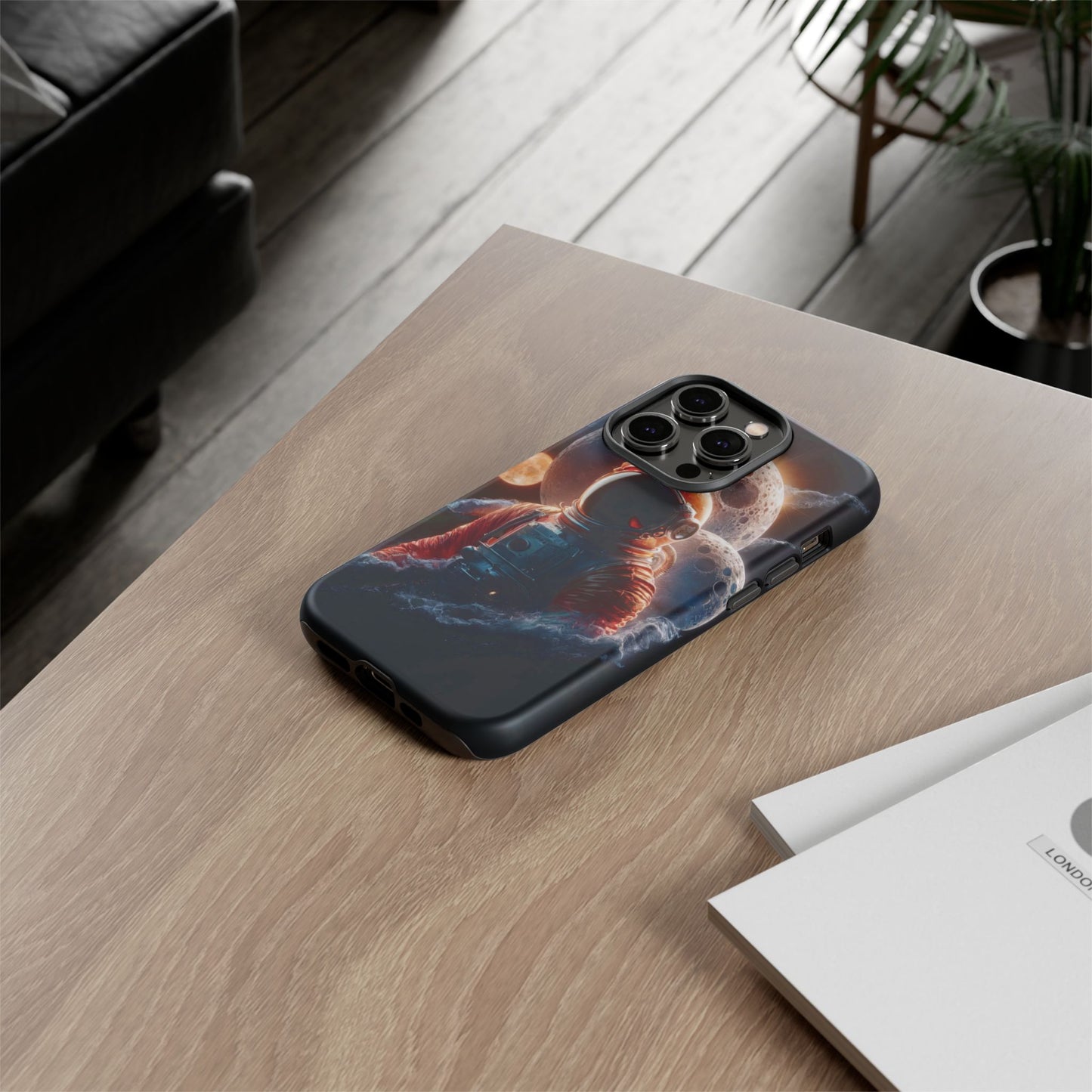 IPhone Tough Cases Space Astronaut Character AI Generated Design --- Tough Phone Cases IPhone Space Astronaut Ai Design --- Tough Phone Cases for iPhone Space Astronaut AI Design
