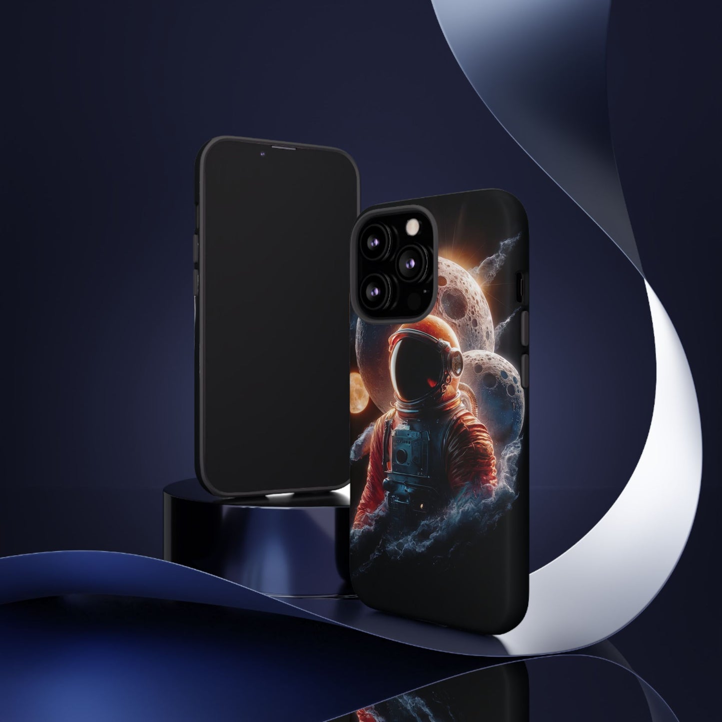 IPhone Tough Cases Space Astronaut Character AI Generated Design --- Tough Phone Cases IPhone Space Astronaut Ai Design --- Tough Phone Cases for iPhone Space Astronaut AI Design