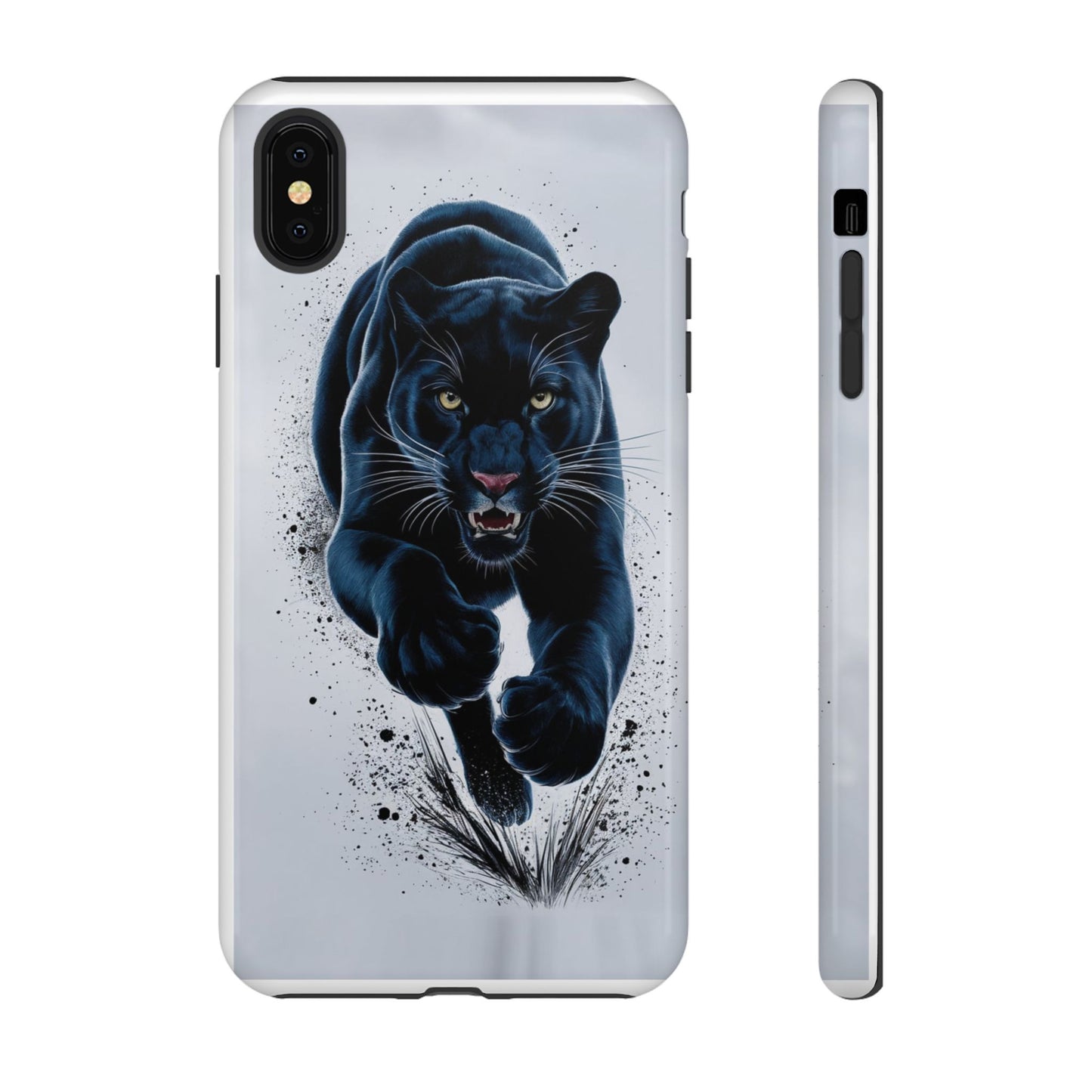 Tough Case for iPhone® – AI Black Panther Design: Bold Protection with Fierce Style, AI Black Panther Design