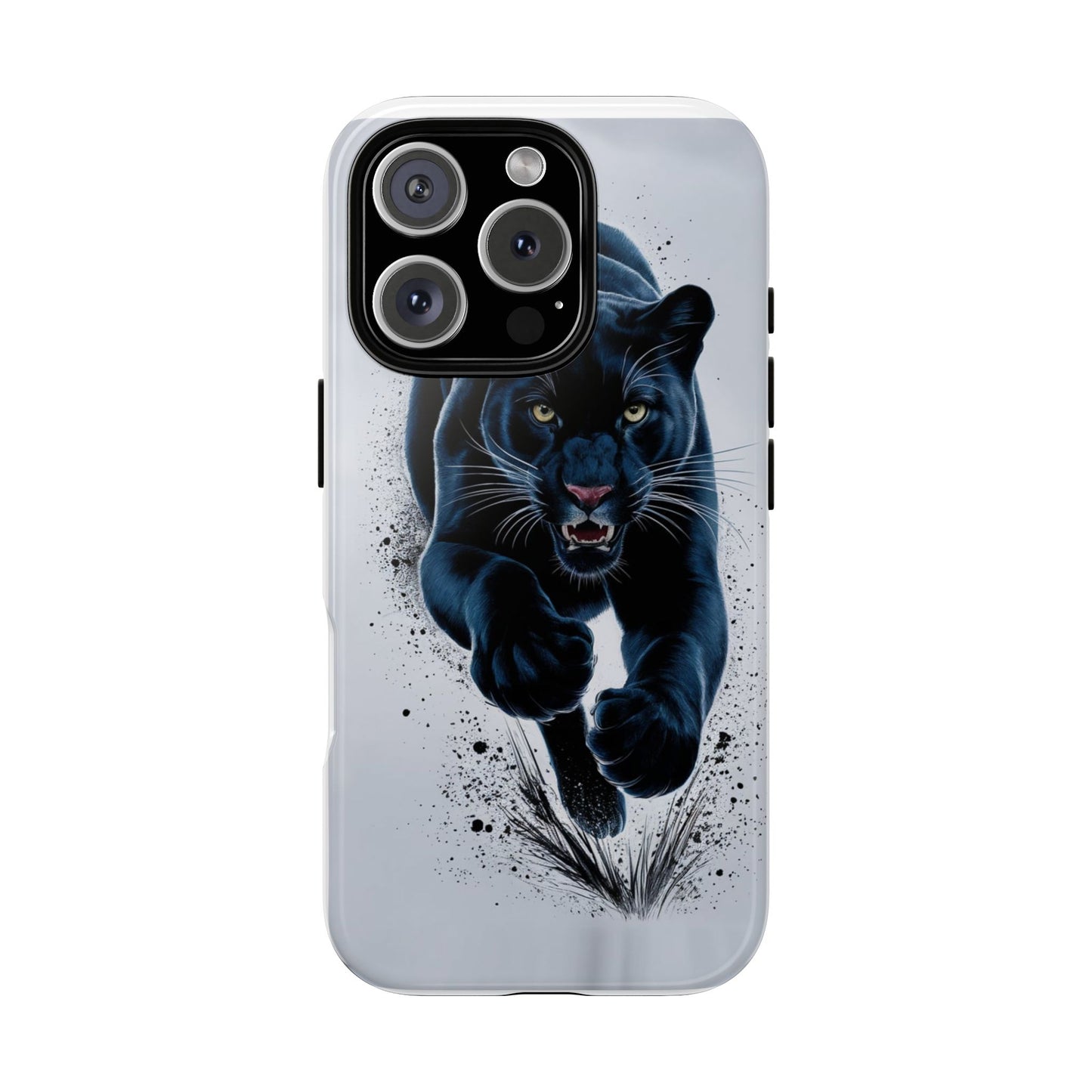 Tough Case for iPhone® – AI Black Panther Design: Bold Protection with Fierce Style, AI Black Panther Design