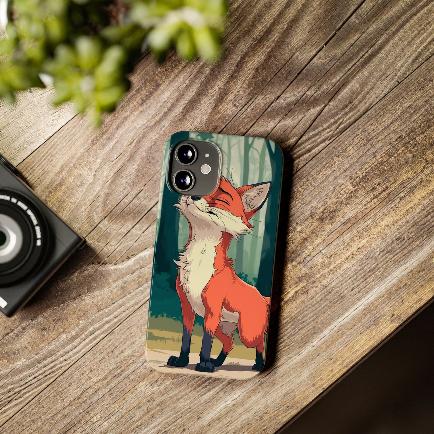 Slim Phone Case Fox Animal Anime Design for iPhone & Samsung – Stylish & Protective, Fox Animal Anime Design for IPhone Cases Design