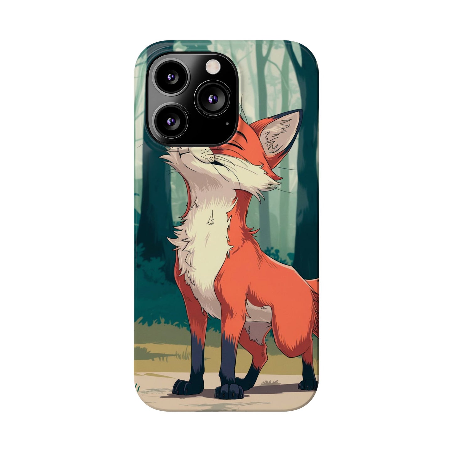 Slim Phone Case Fox Animal Anime Design for iPhone & Samsung – Stylish & Protective, Fox Animal Anime Design for IPhone Cases Design