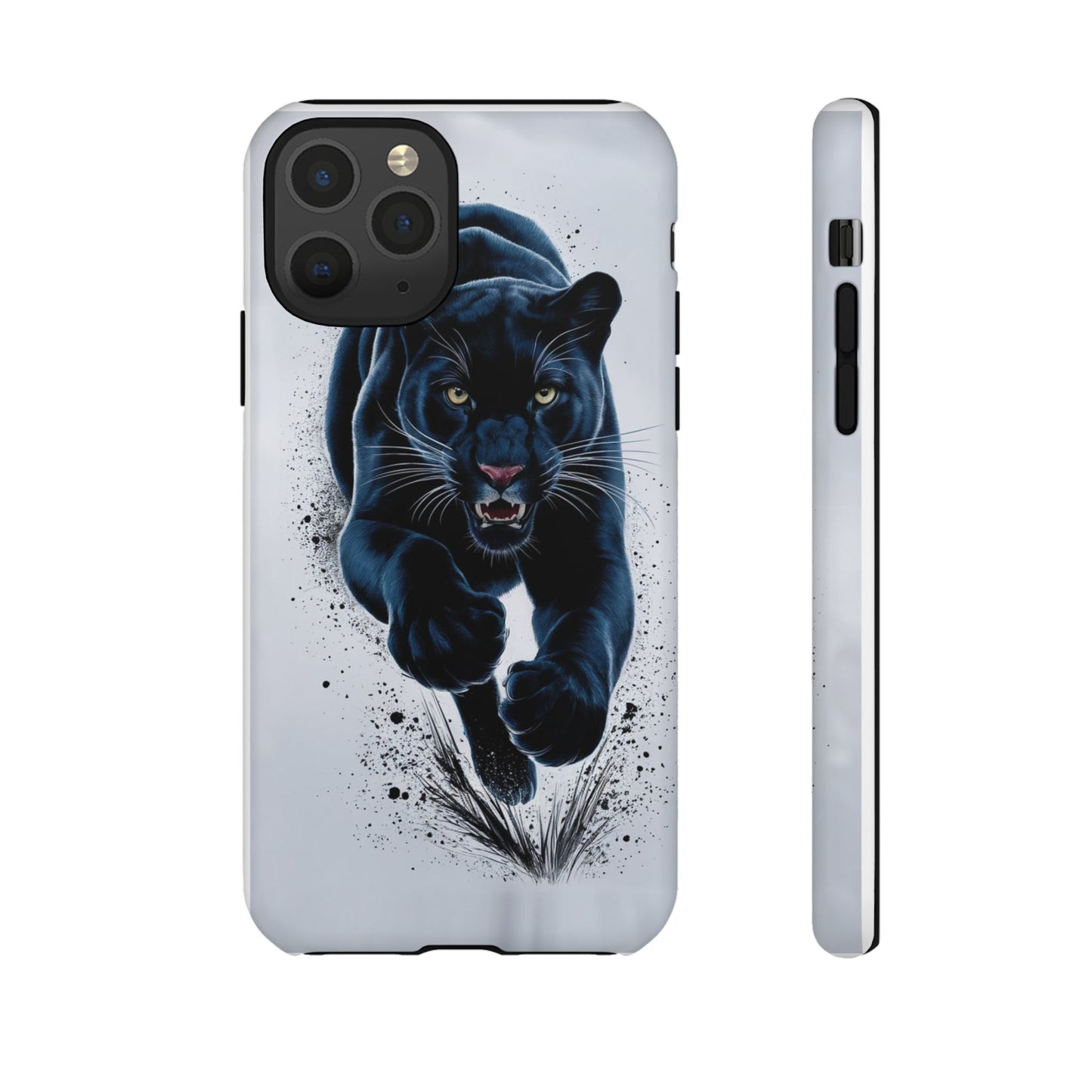 Tough Case for iPhone® – AI Black Panther Design: Bold Protection with Fierce Style, AI Black Panther Design