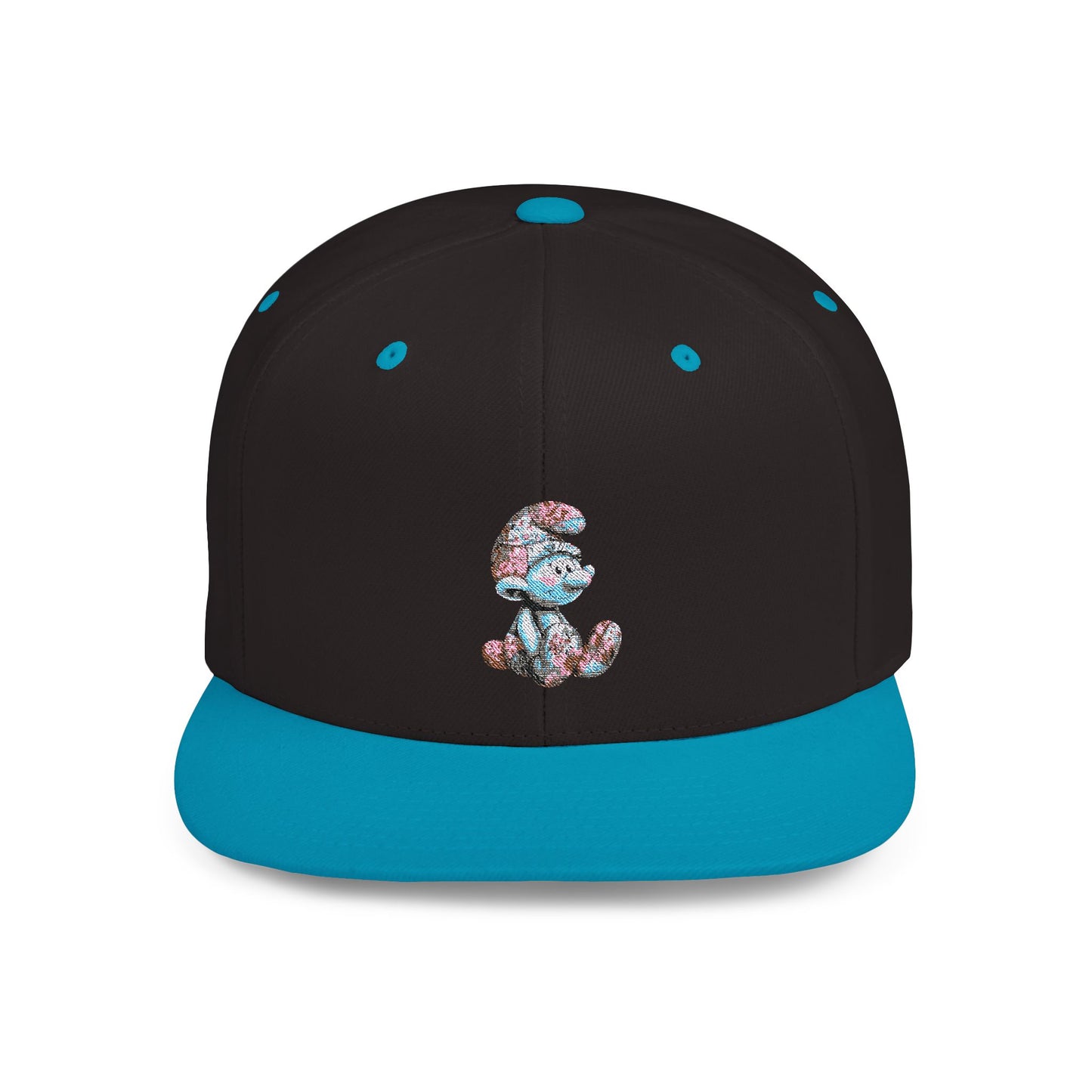 Flat Bill Snapback with AI Cartoon Design – Bold Style Meets Modern Creativity