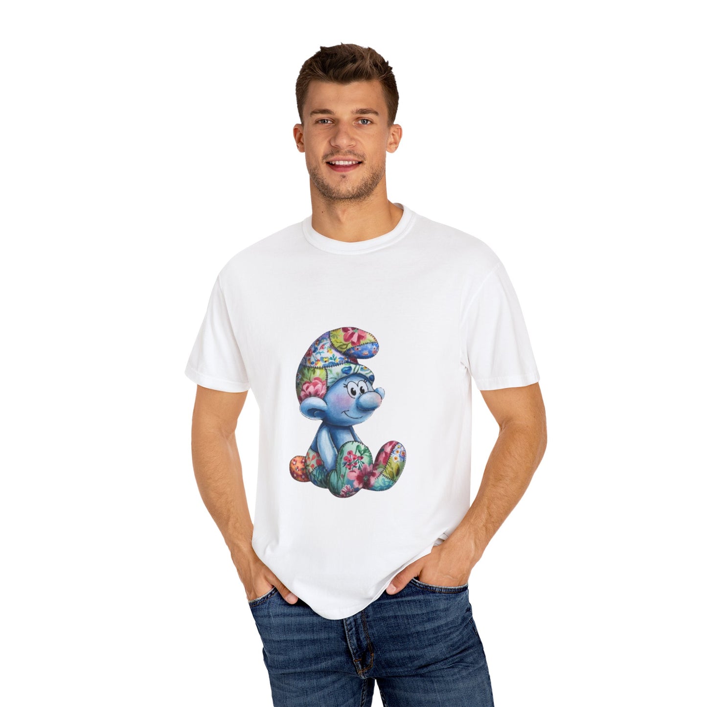 Unisex Garment-Dyed T-Shirt with AI Cartoon Design – Stylish Comfort for Everyday Wear
