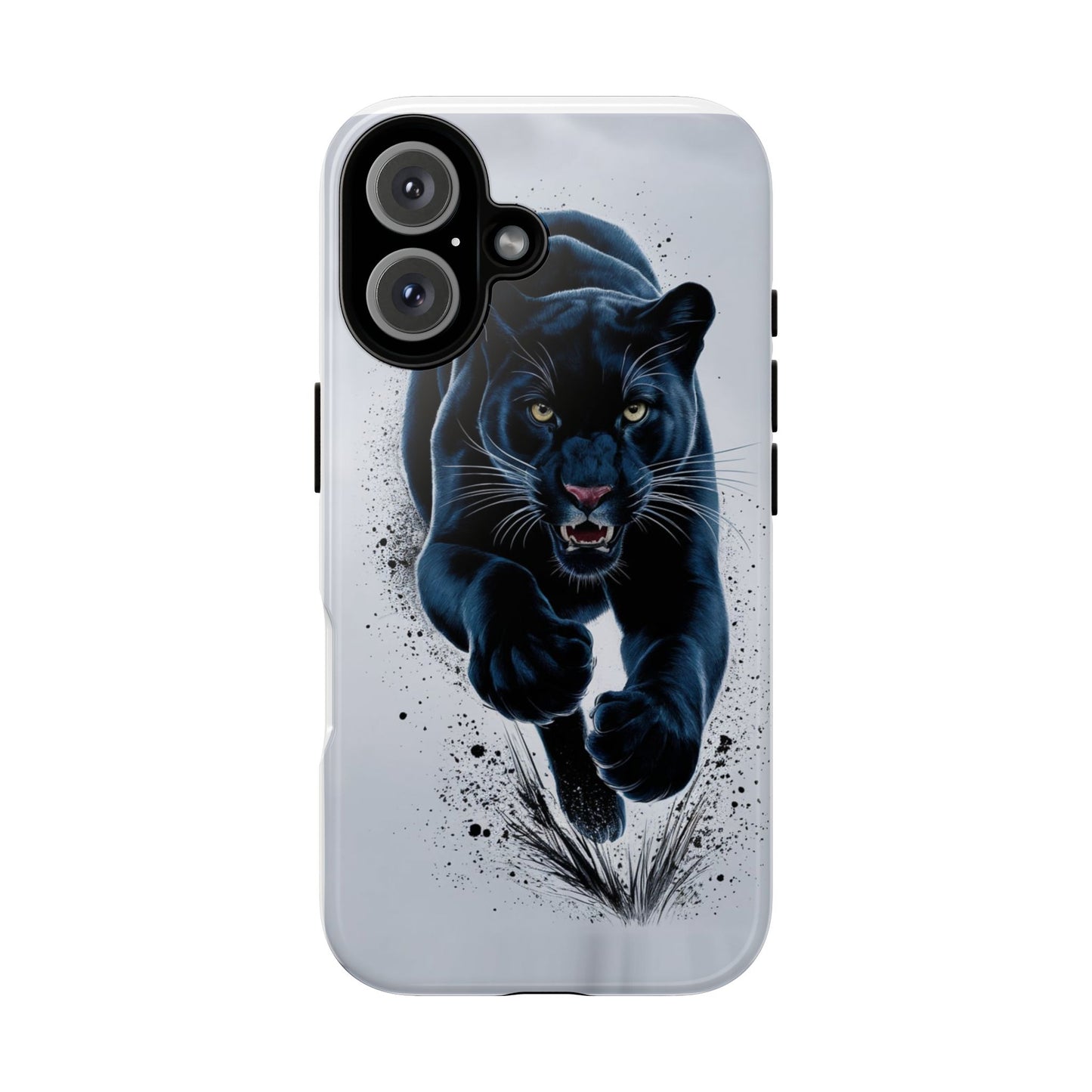 Tough Case for iPhone® – AI Black Panther Design: Bold Protection with Fierce Style, AI Black Panther Design