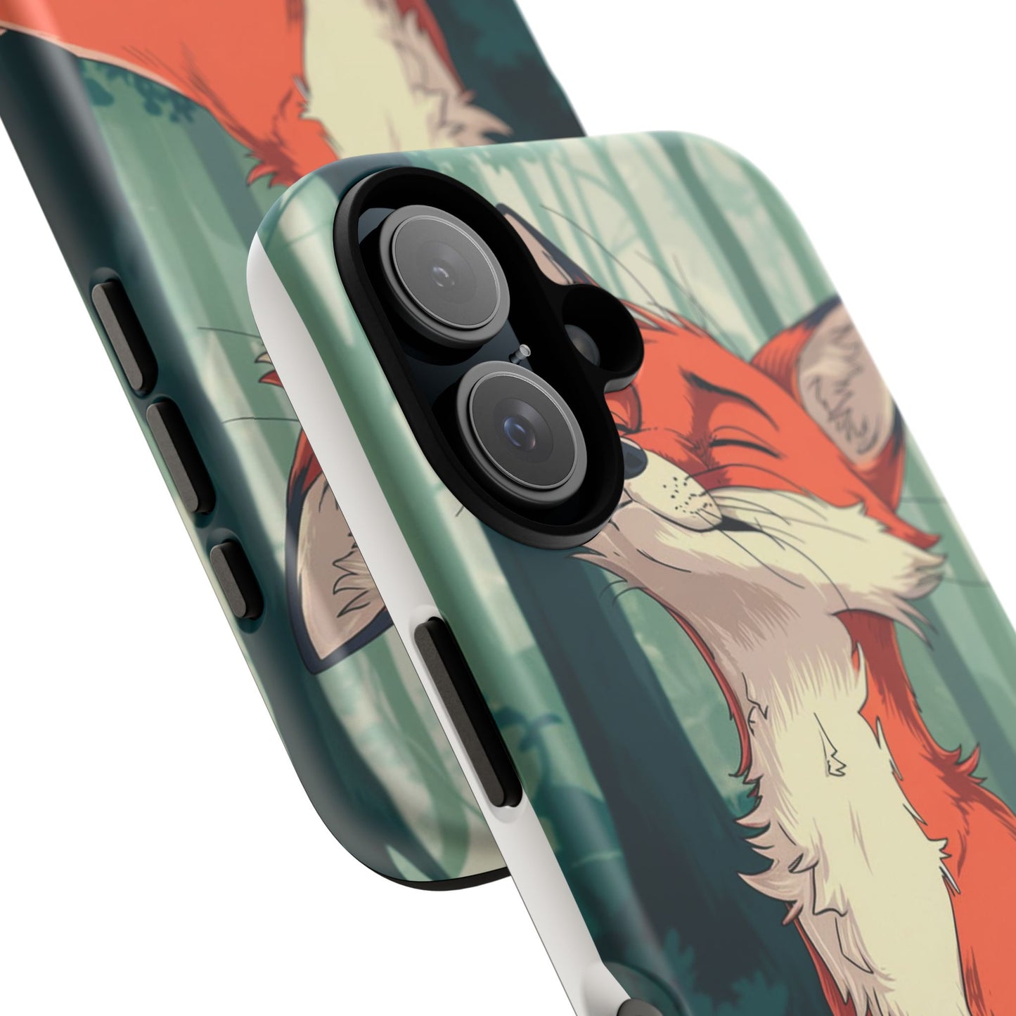 Fox Anime Tough Case – Premium Protection & Stunning Design for iPhone & Samsung, artistic anime fox print design case