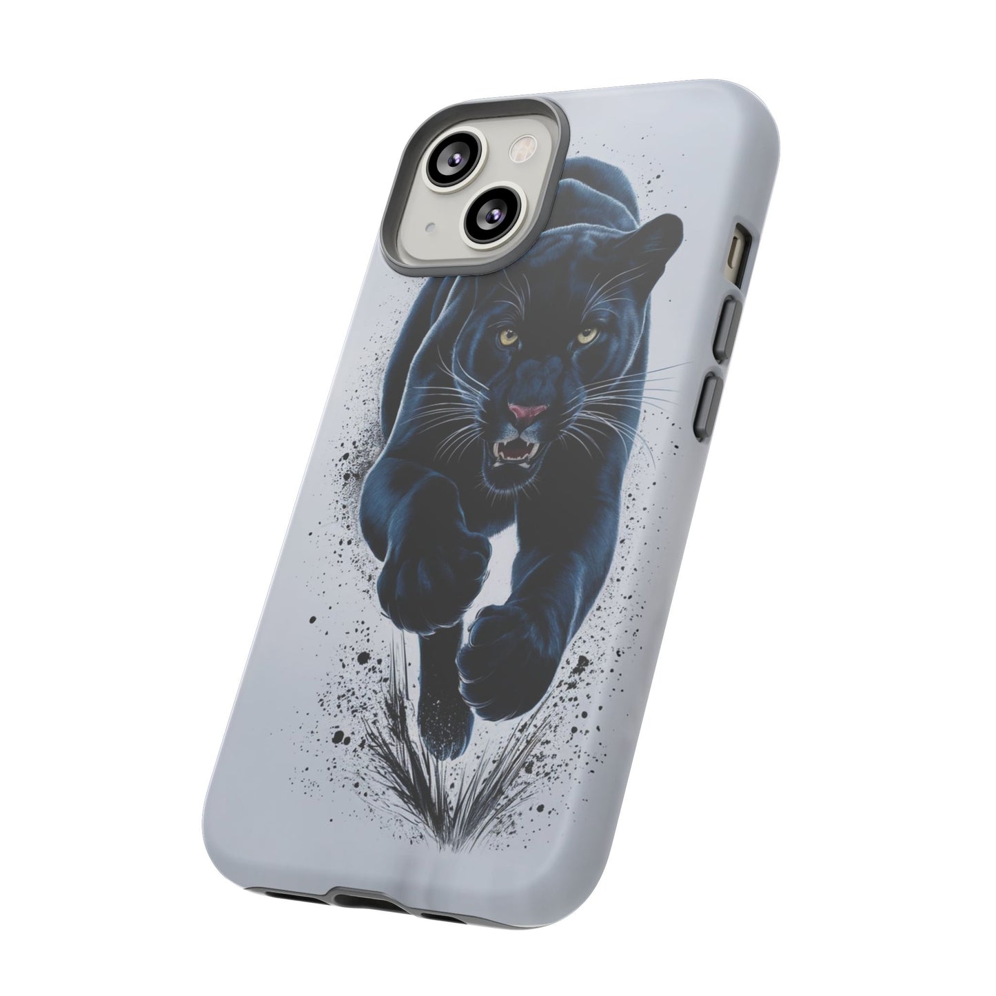 Tough Case for iPhone® – AI Black Panther Design: Bold Protection with Fierce Style, AI Black Panther Design