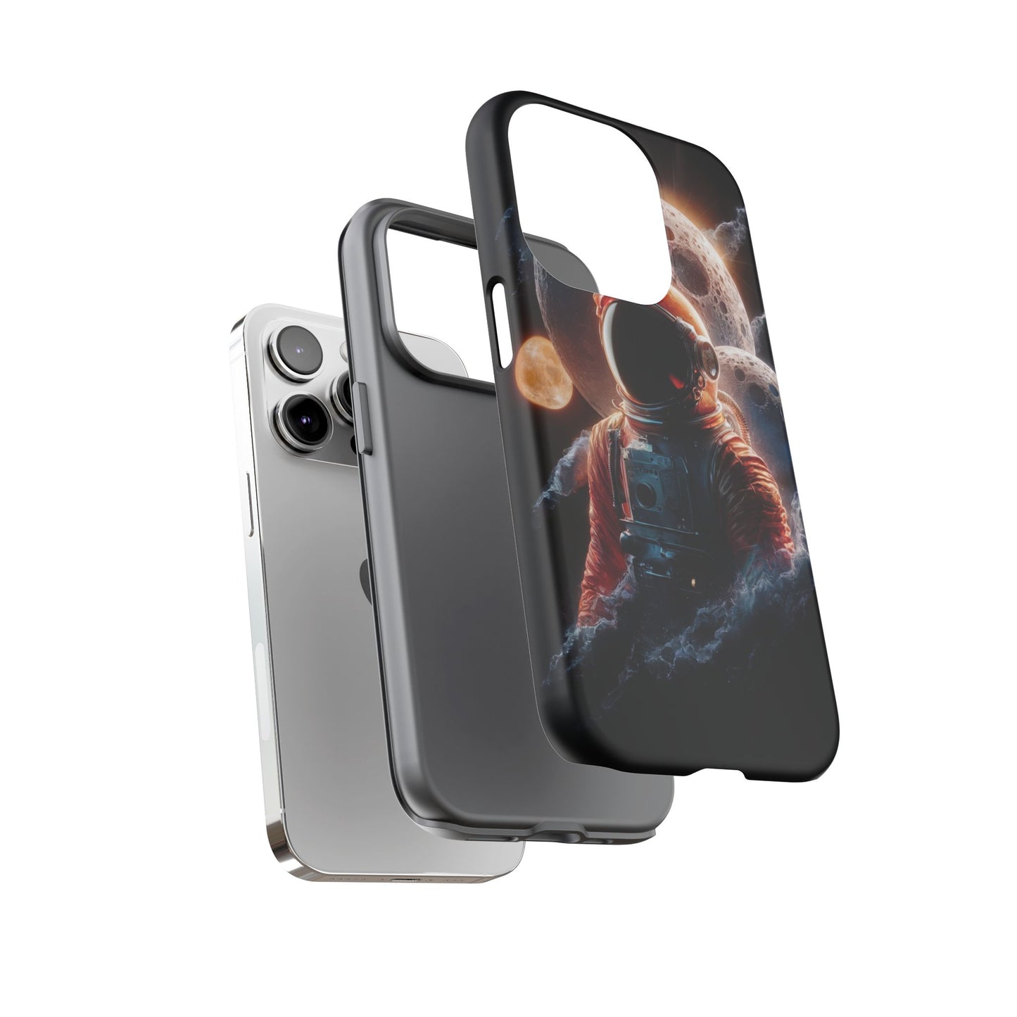 IPhone Tough Cases Space Astronaut Character AI Generated Design --- Tough Phone Cases IPhone Space Astronaut Ai Design --- Tough Phone Cases for iPhone Space Astronaut AI Design