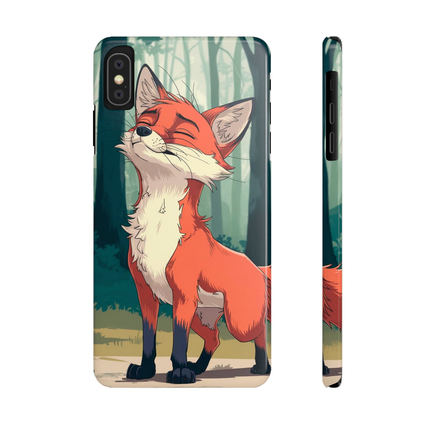 Slim Phone Case Fox Animal Anime Design for iPhone & Samsung – Stylish & Protective, Fox Animal Anime Design for IPhone Cases Design