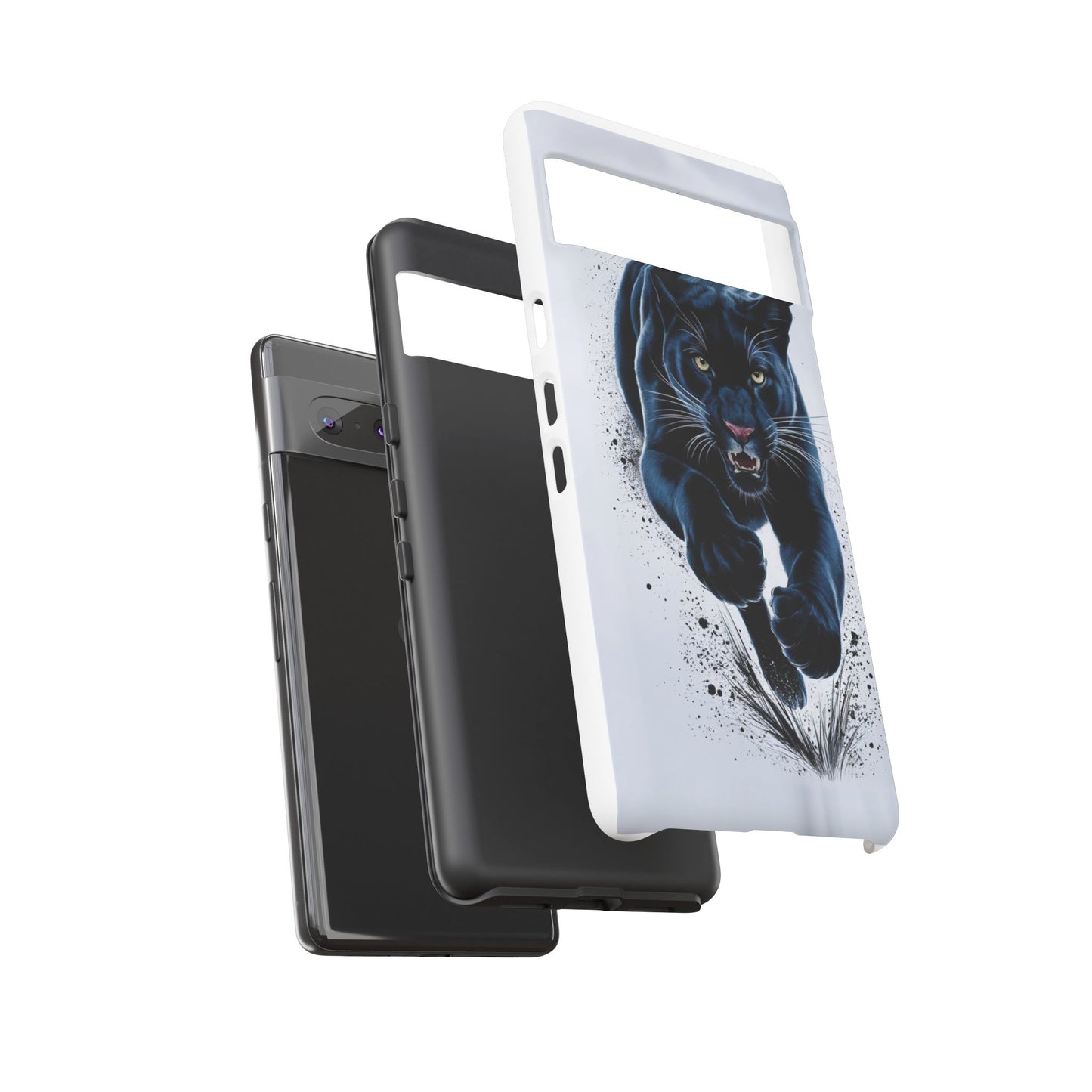 Tough Case for iPhone® – AI Black Panther Design: Bold Protection with Fierce Style, AI Black Panther Design