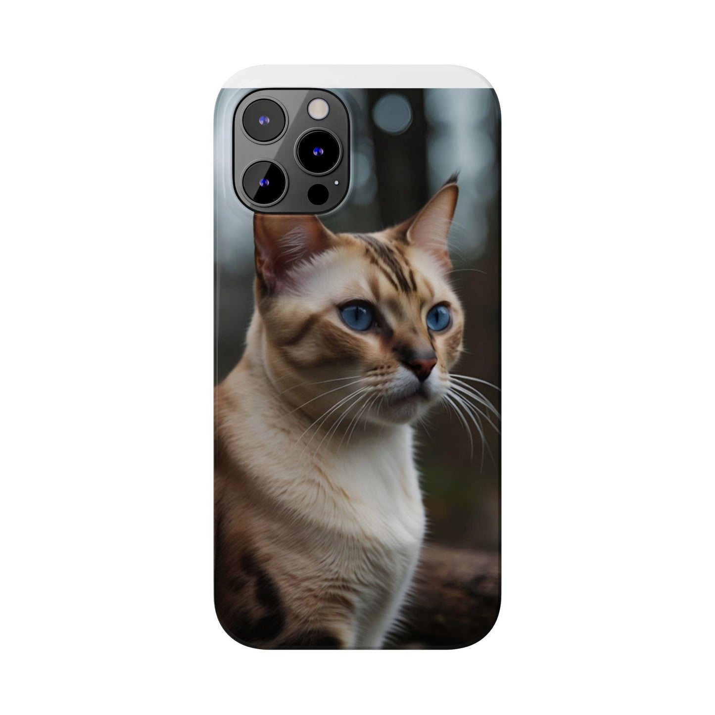 Slim Phone Case Iphone Back Cases Cute CAT AI Generated Design --- Slim Phone Case Cute CAT Ai Design IPhone Case --- Slim Phone Case for IPhone Cute CAT Character AI Design
