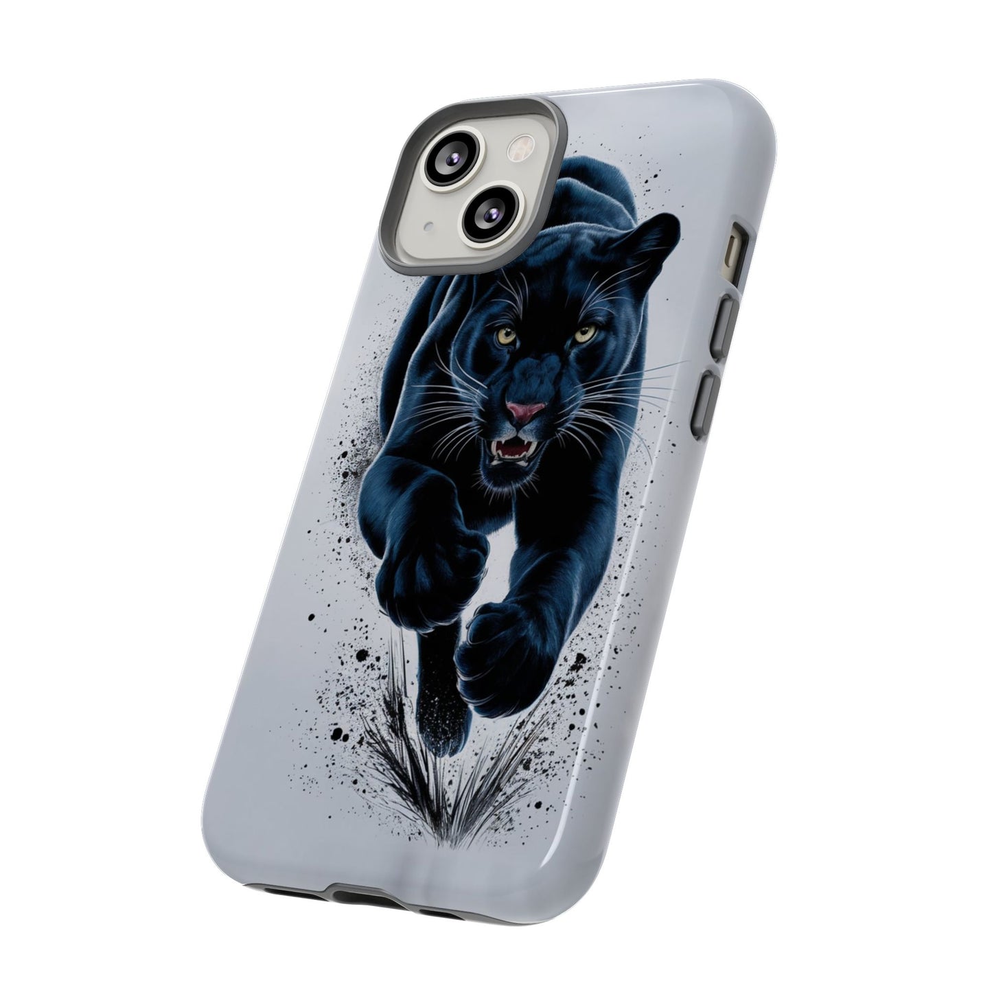 Tough Case for iPhone® – AI Black Panther Design: Bold Protection with Fierce Style, AI Black Panther Design