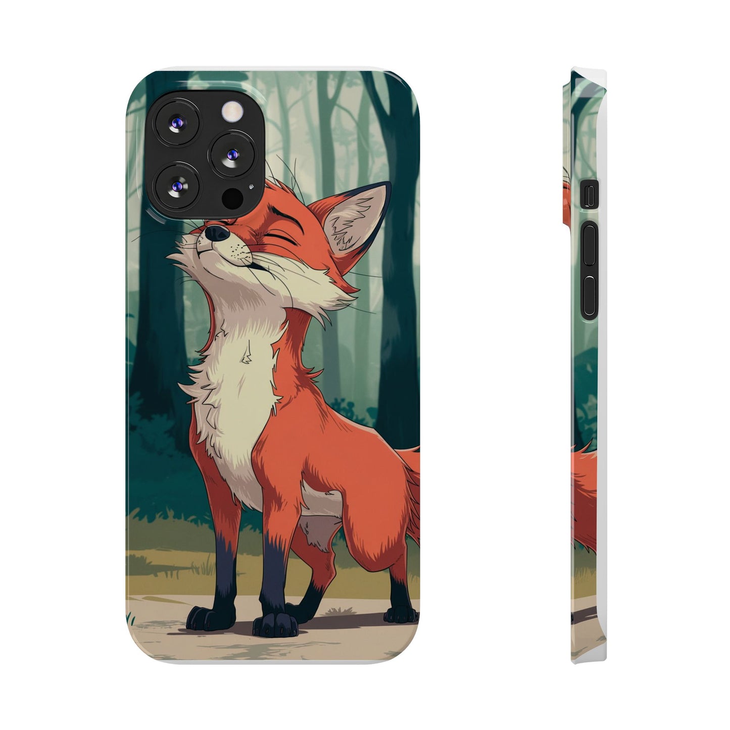 Slim Phone Case Fox Animal Anime Design for iPhone & Samsung – Stylish & Protective, Fox Animal Anime Design for IPhone Cases Design