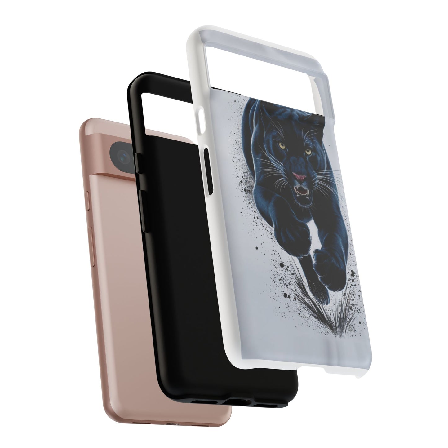 Tough Case for iPhone® – AI Black Panther Design: Bold Protection with Fierce Style, AI Black Panther Design