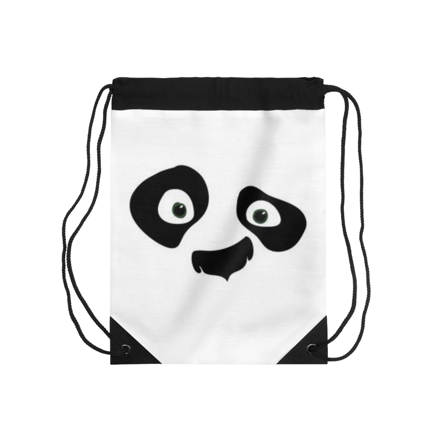Panda Face Drawstring Bag – Lightweight, Durable, and Perfect for School, Gym, or Travel, Custom Printed Drawstring Bag Design