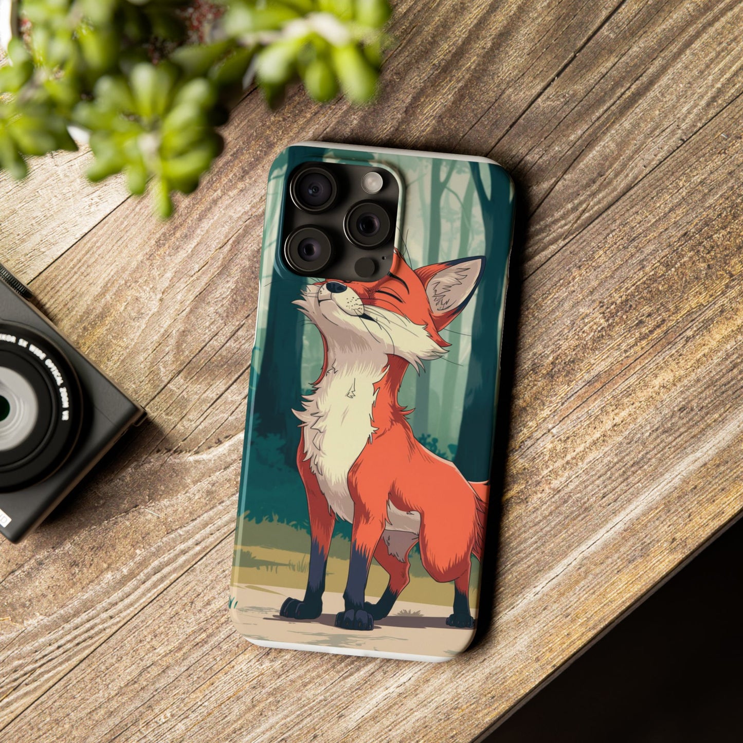 Slim Phone Case Fox Animal Anime Design for iPhone & Samsung – Stylish & Protective, Fox Animal Anime Design for IPhone Cases Design