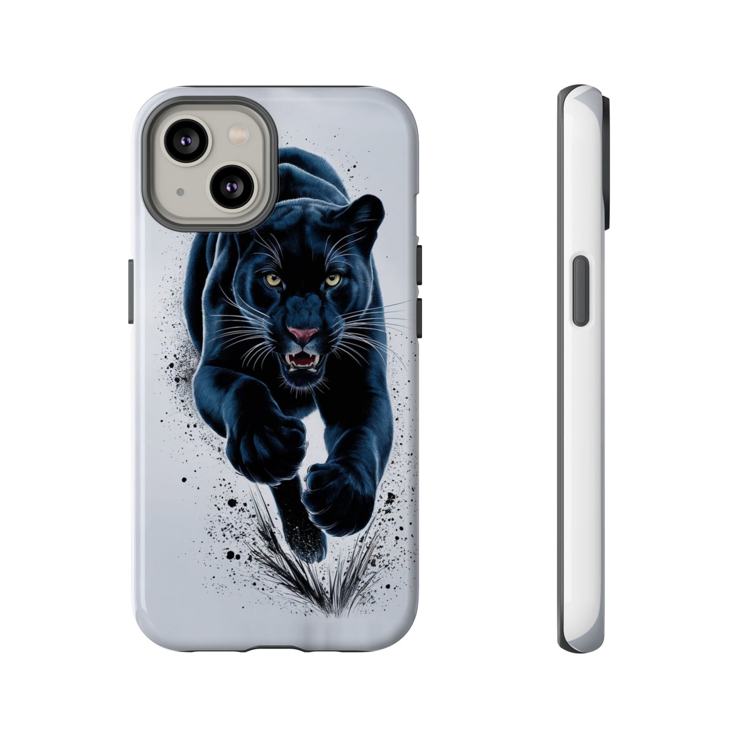 Tough Case for iPhone® – AI Black Panther Design: Bold Protection with Fierce Style, AI Black Panther Design