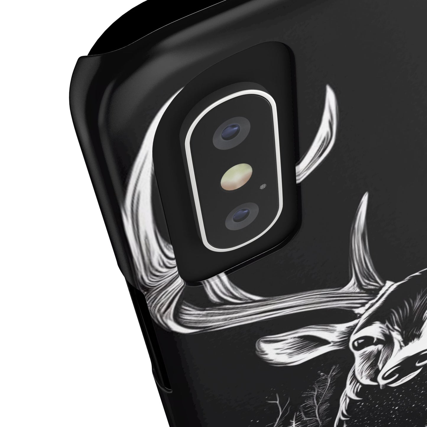 Stylish Slim iPhone Case – AI-Generated Swamp Deer Design, wildlife-themed phone cases for iPhone, wildlife enthusiast phone cases for iPhone