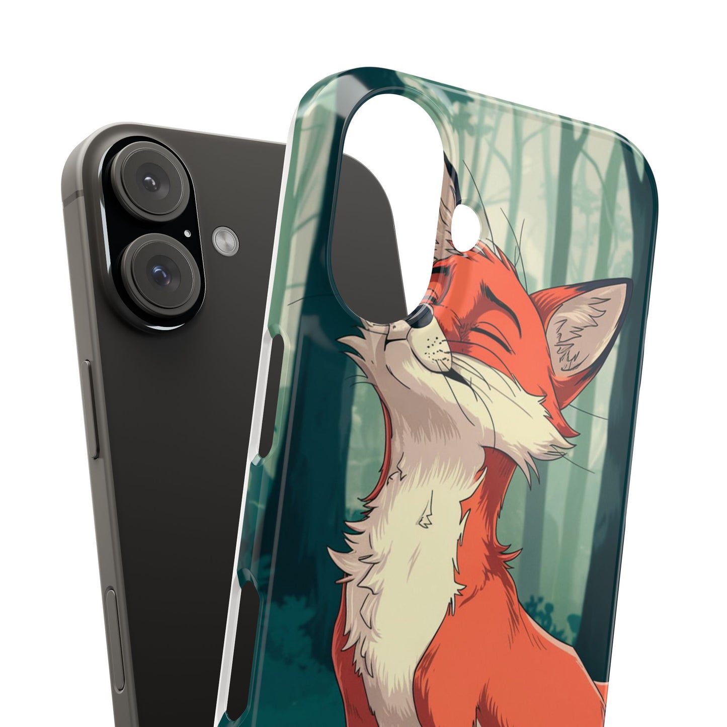 Slim Phone Case Fox Animal Anime Design for iPhone & Samsung – Stylish & Protective, Fox Animal Anime Design for IPhone Cases Design
