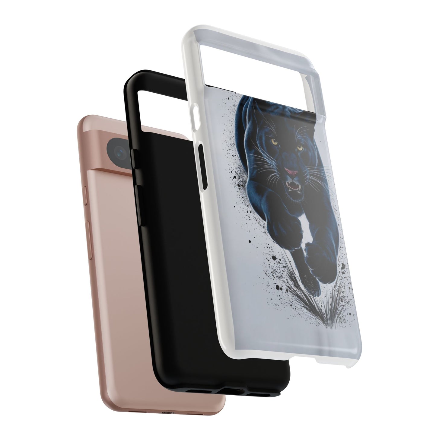 Tough Case for iPhone® – AI Black Panther Design: Bold Protection with Fierce Style, AI Black Panther Design